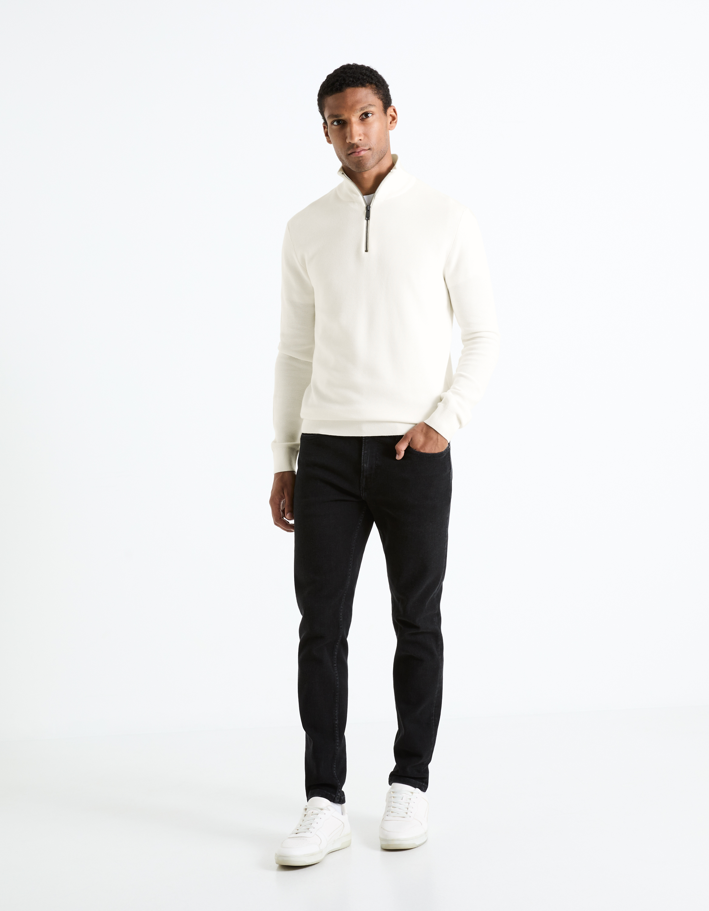 Slim fit pentru barbati Celio - negru