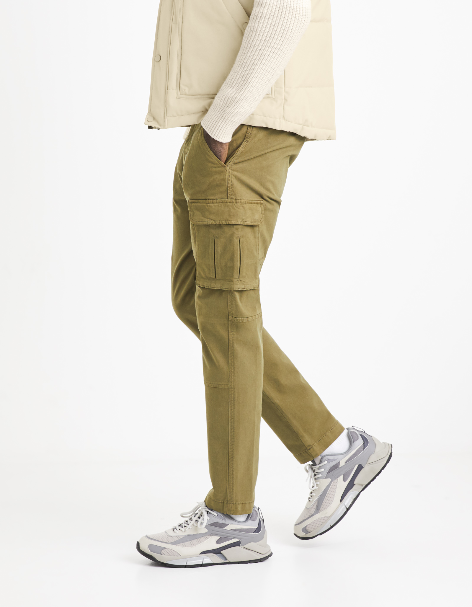 Pantaloni casual pentru barbati Celio - kaki