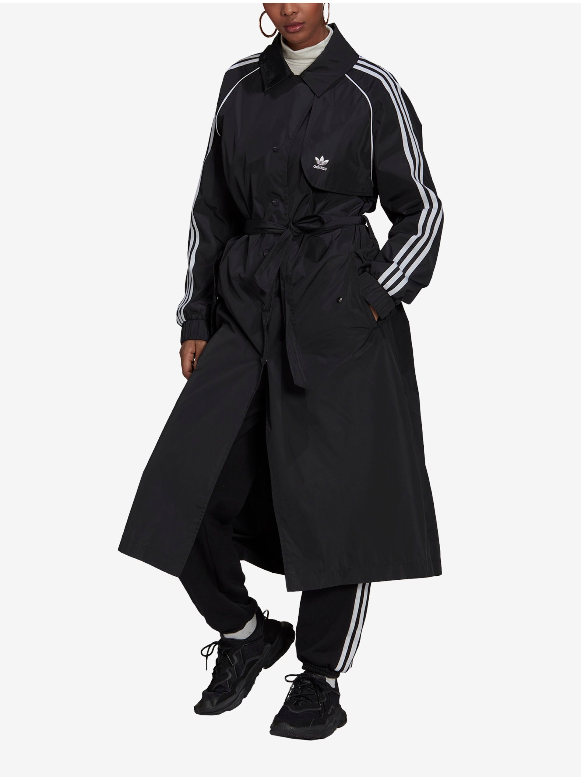 Black Women's Trench coat adidas 