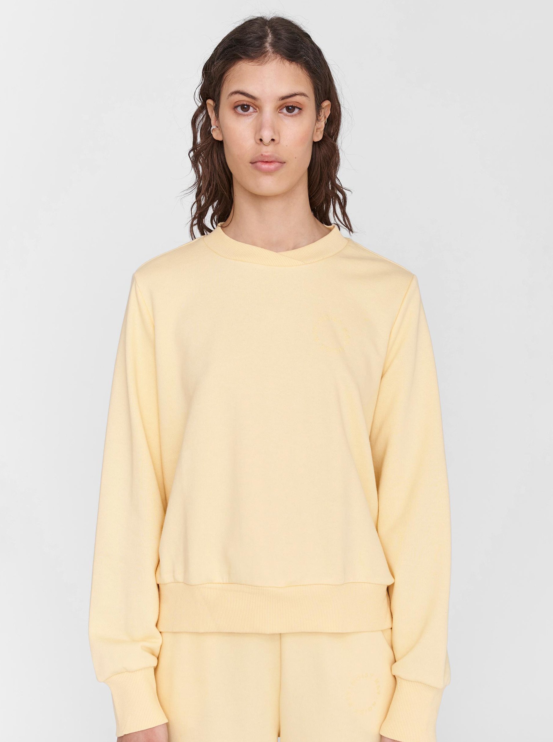 Yellow Basic Sweatshirt Noisy May Magnifier - Women