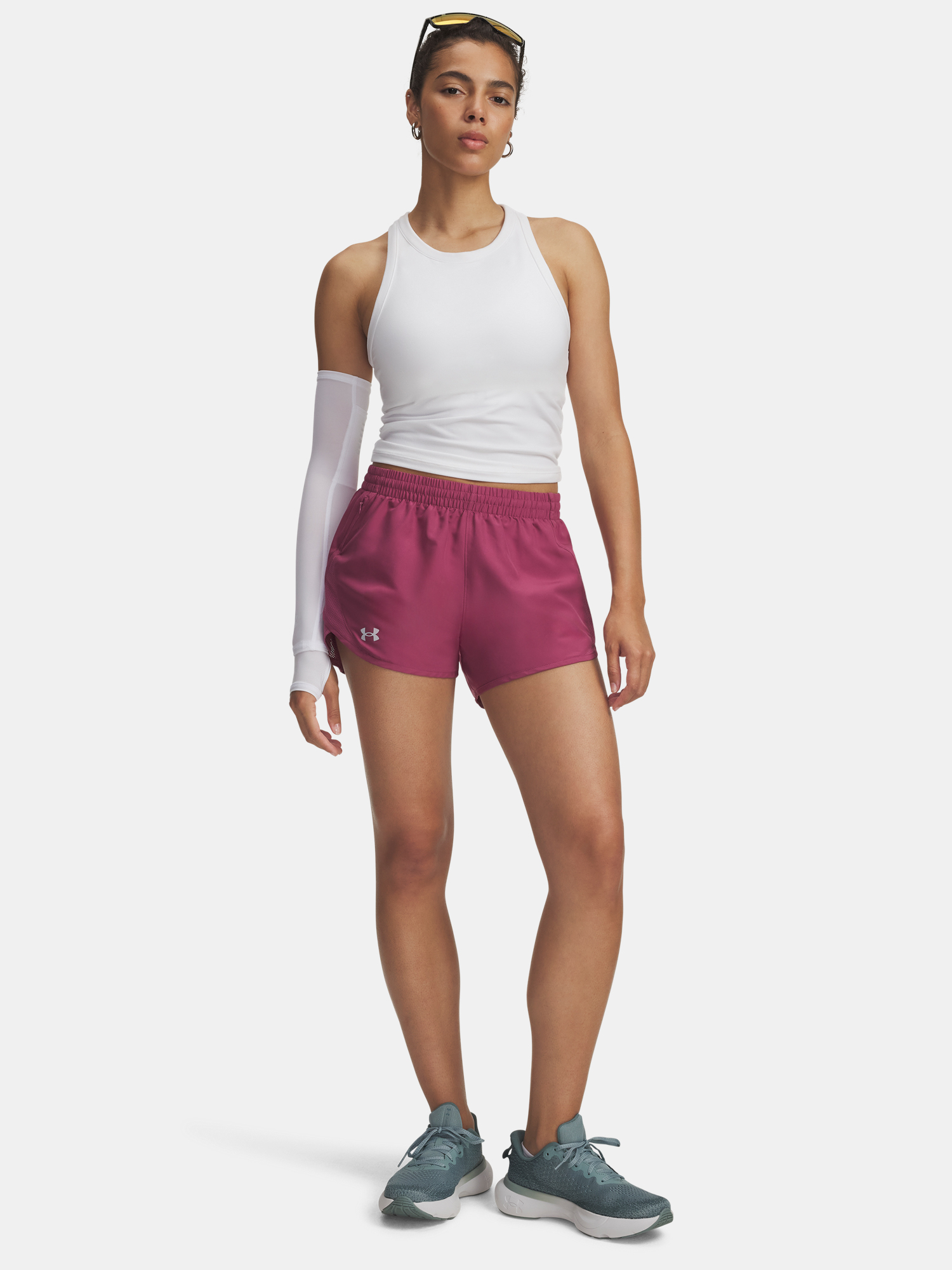 Women&#039;s shorts Under Armour UA Fly By 3&#039;&#039; Shorts-RED - Women&#039;s