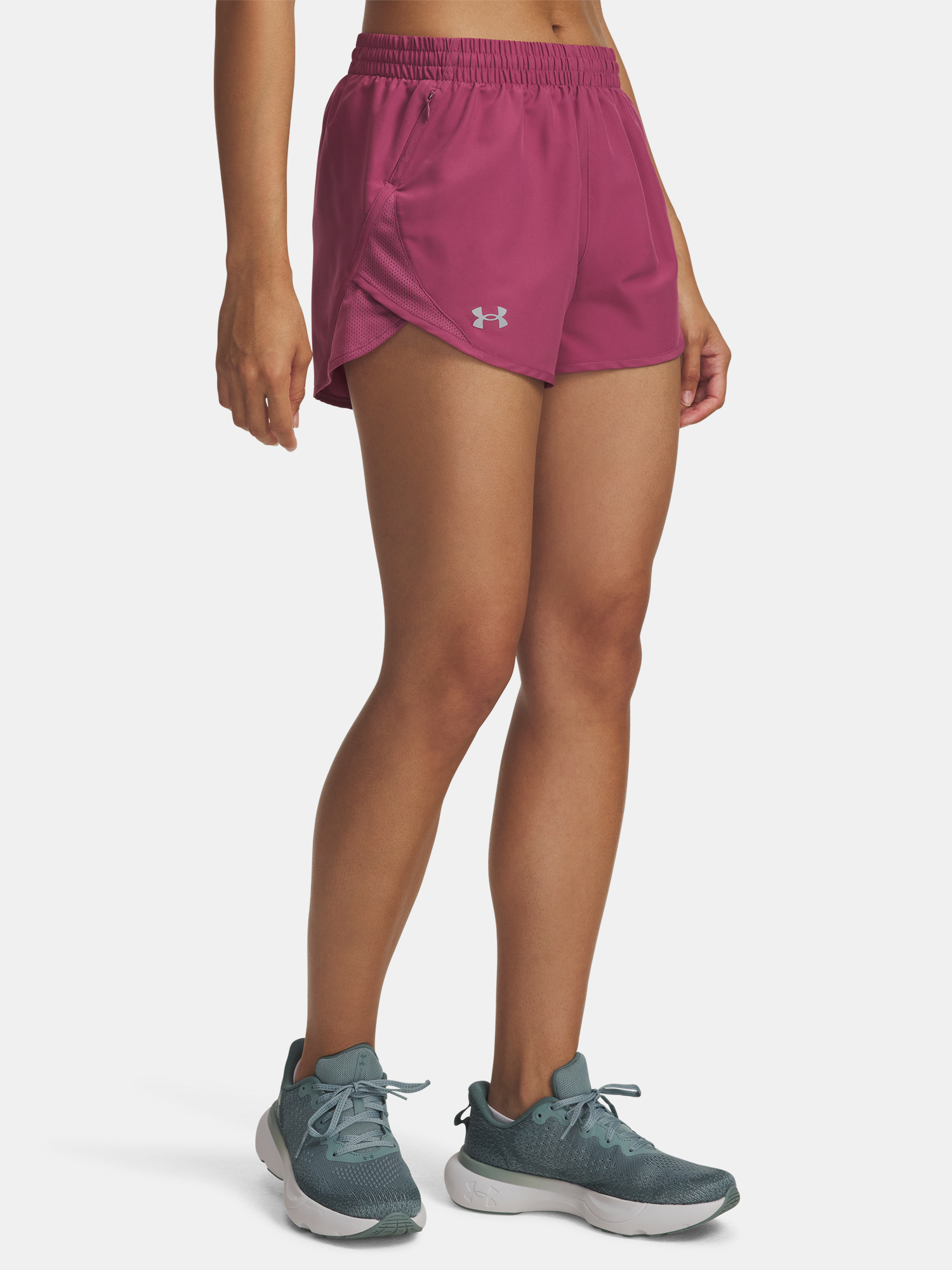 Womens shorts Under Armour UA Fly By 3 Shorts-RED - Womens