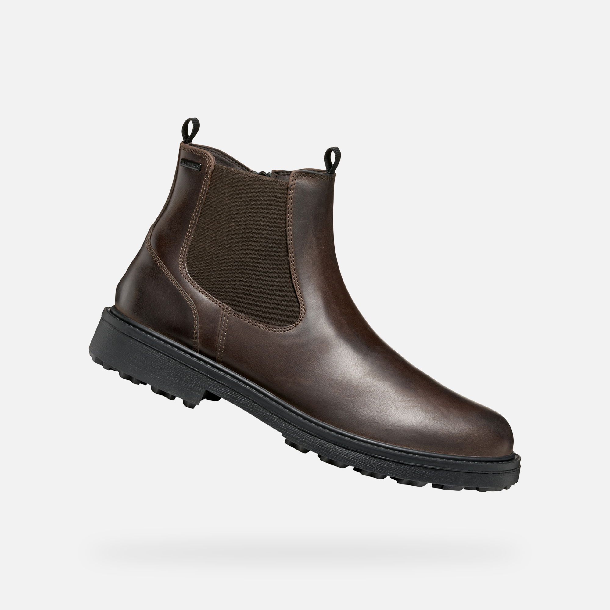 Mens Brown Ankle Boots Geox Lagorai + Grip B A - Mens