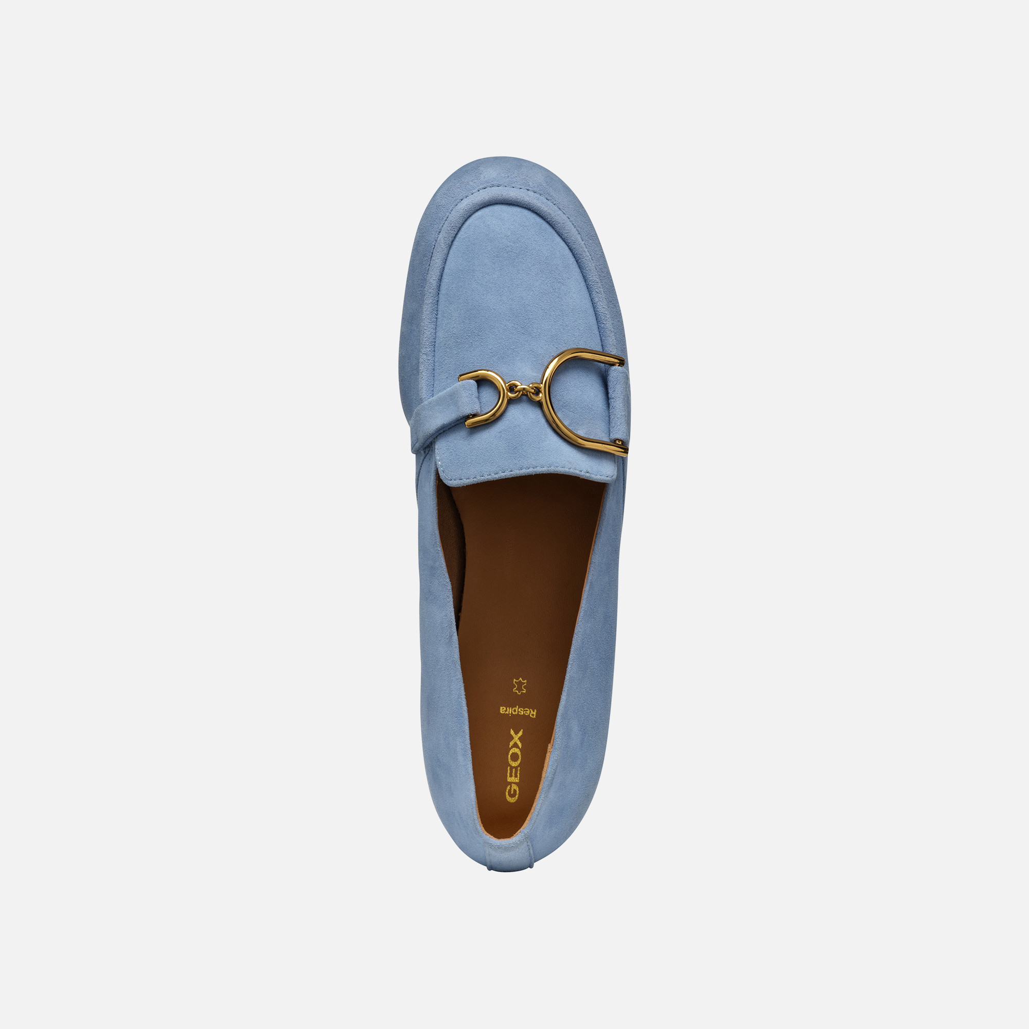 Light blue women&#039;s moccasins Geox Palmaria - Women&#039;s