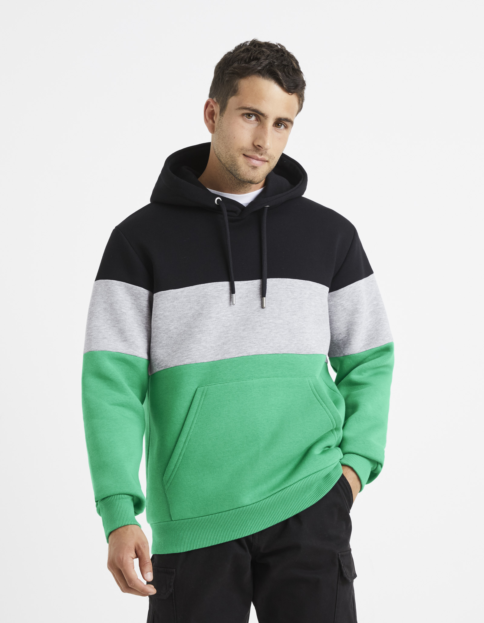 Celio Sweatshirt Verone With Stripes - Men