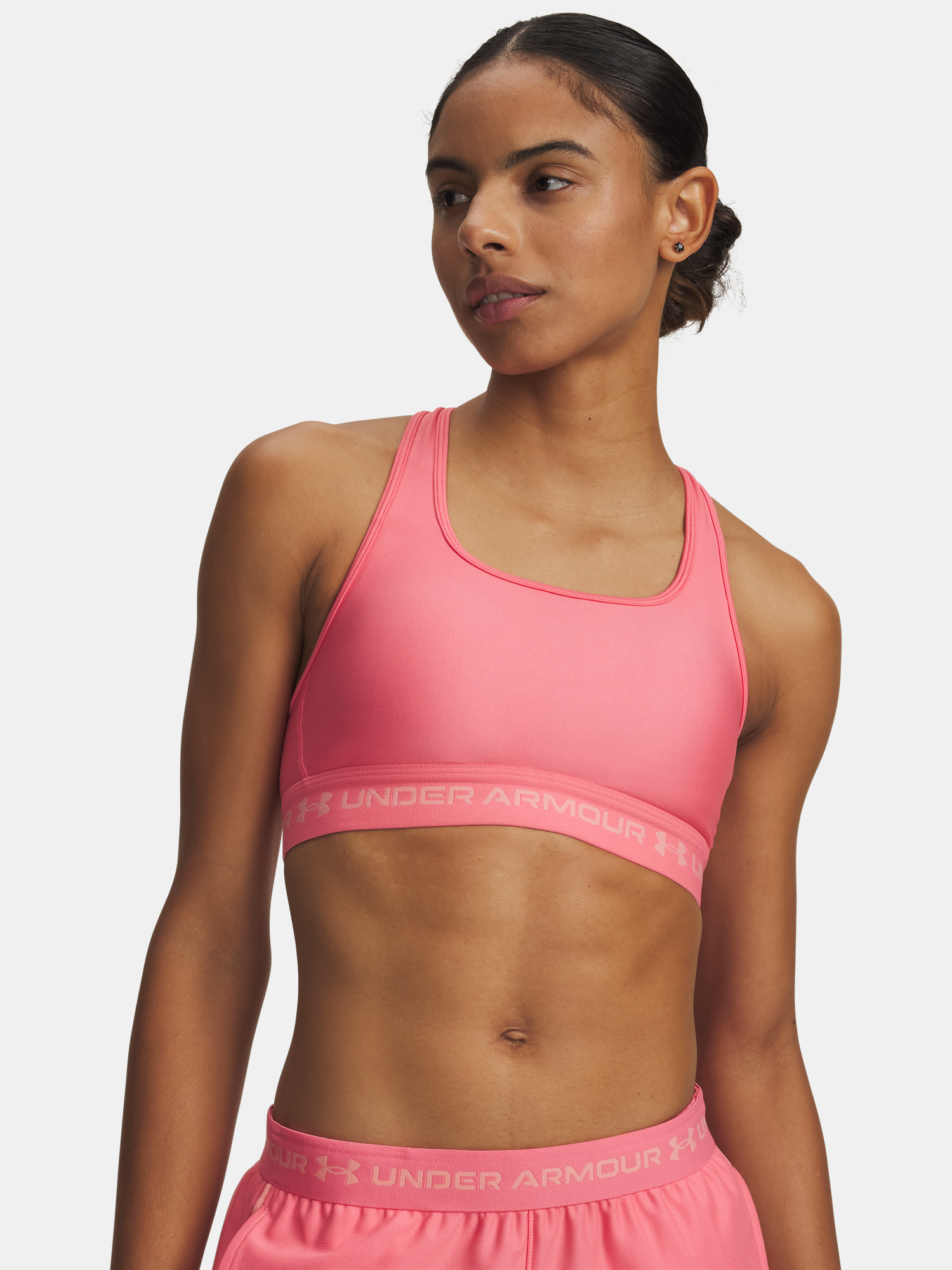 Дамски спортен сутиен Under Armour Crossback Mid Bra