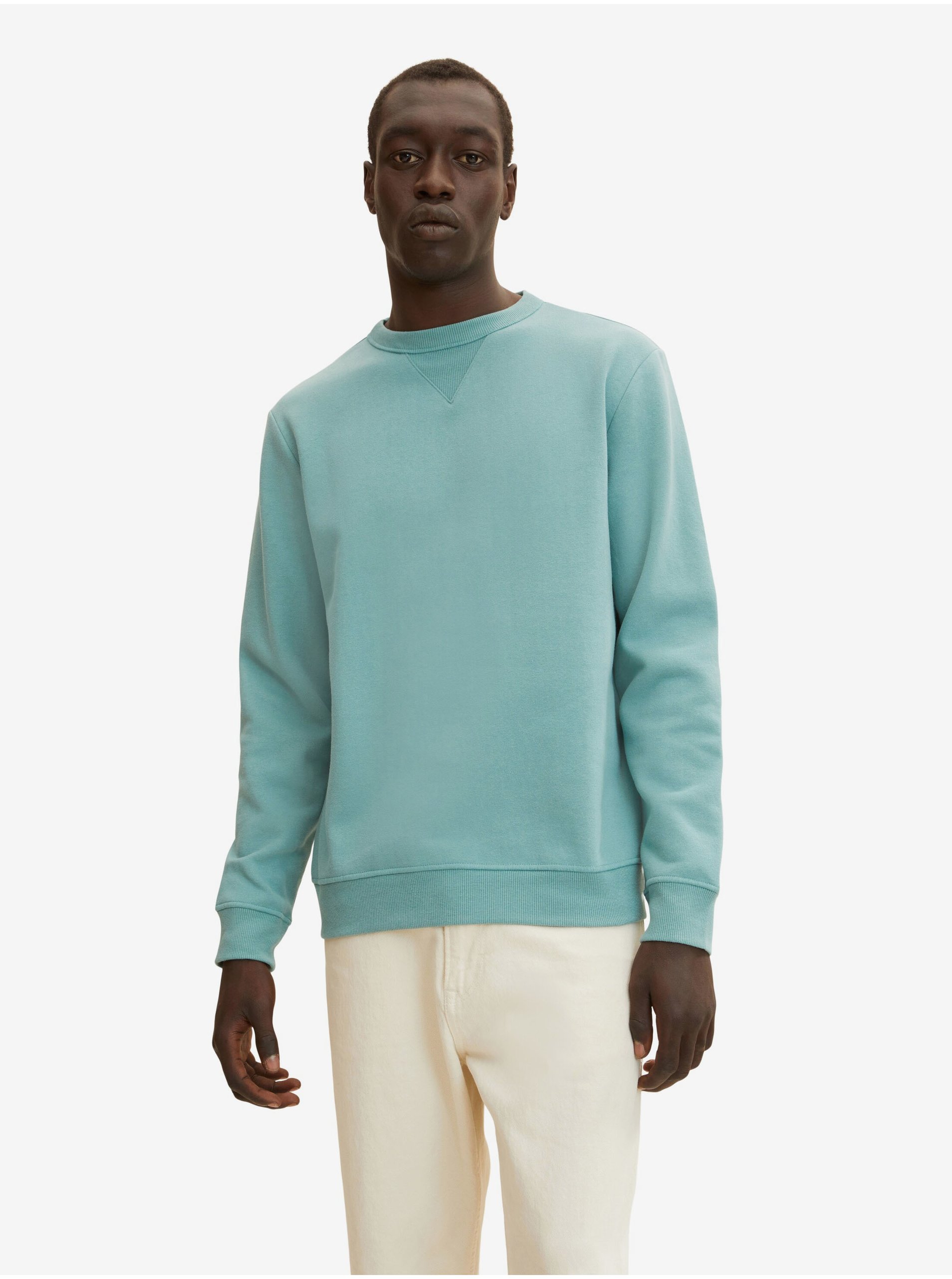 Turquoise Men's Basic Sweater Tom Tailor - Men's