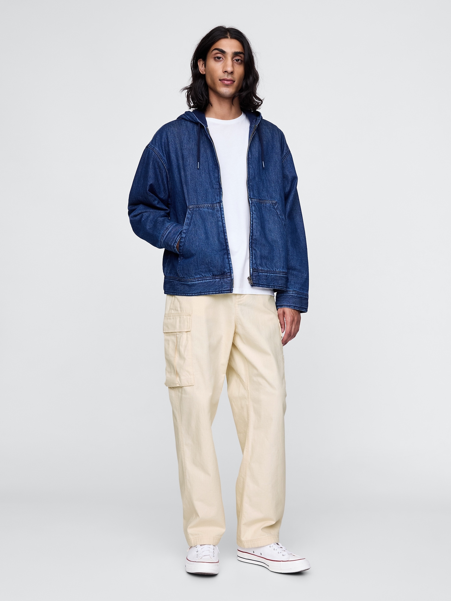 GAP Cargo kalhoty Utility Herringbone - Pánské