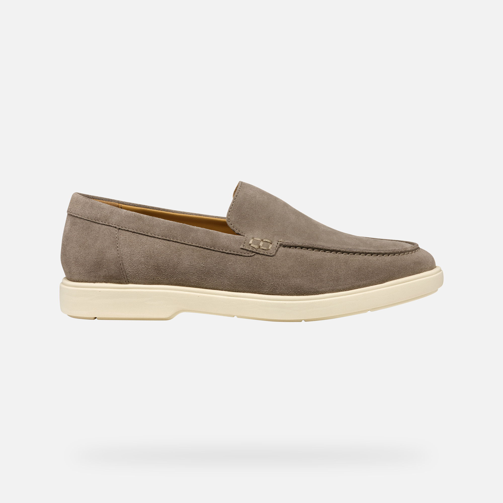 Light grey men's moccasins Geox Spherica EC17 - Men's
