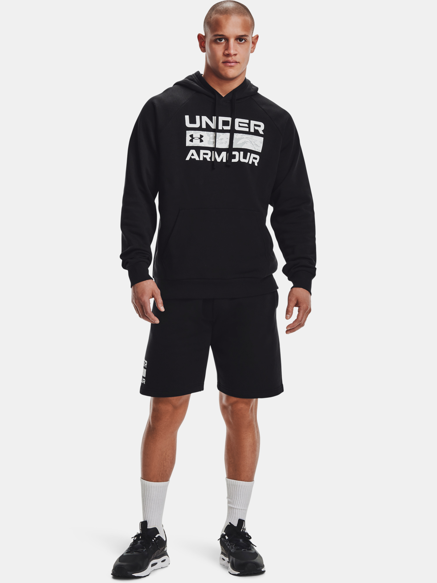 Under Armour Sweatshirt RIVAL FLC SIGNATURE HD-BLK - Mens
