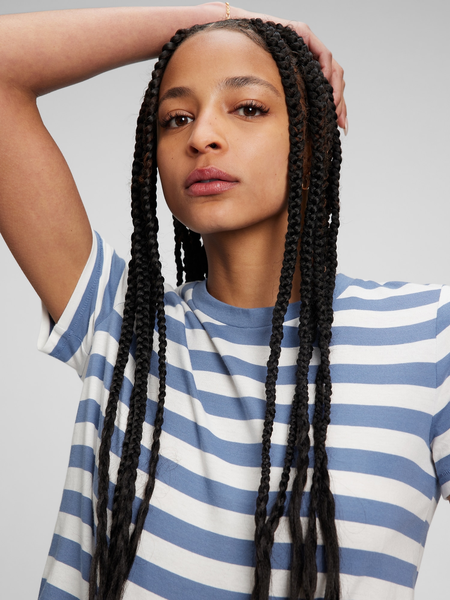 GAP Striped Organic Cotton T-shirt - Women