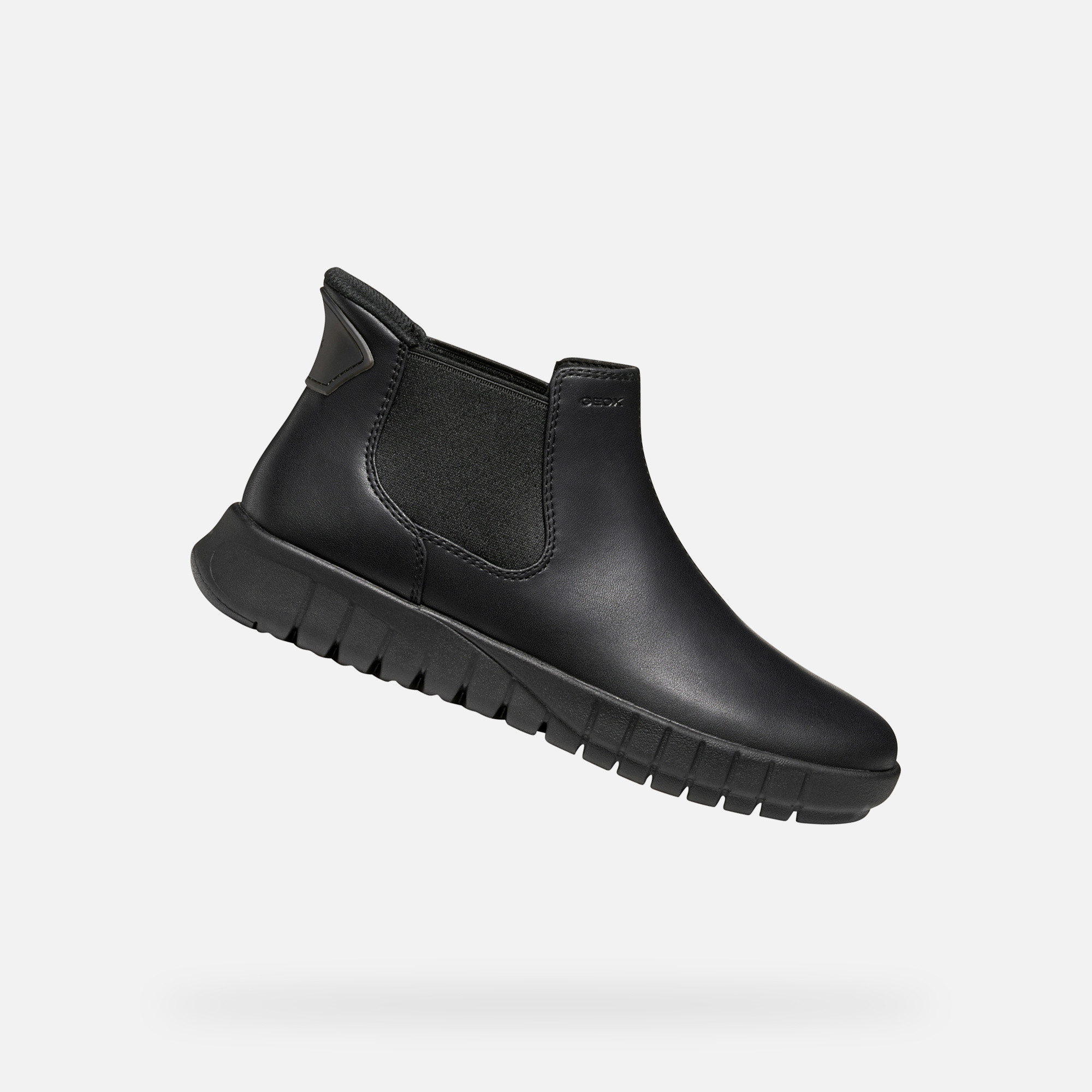 Black womens ankle boots Geox Flextride Plus - Womens