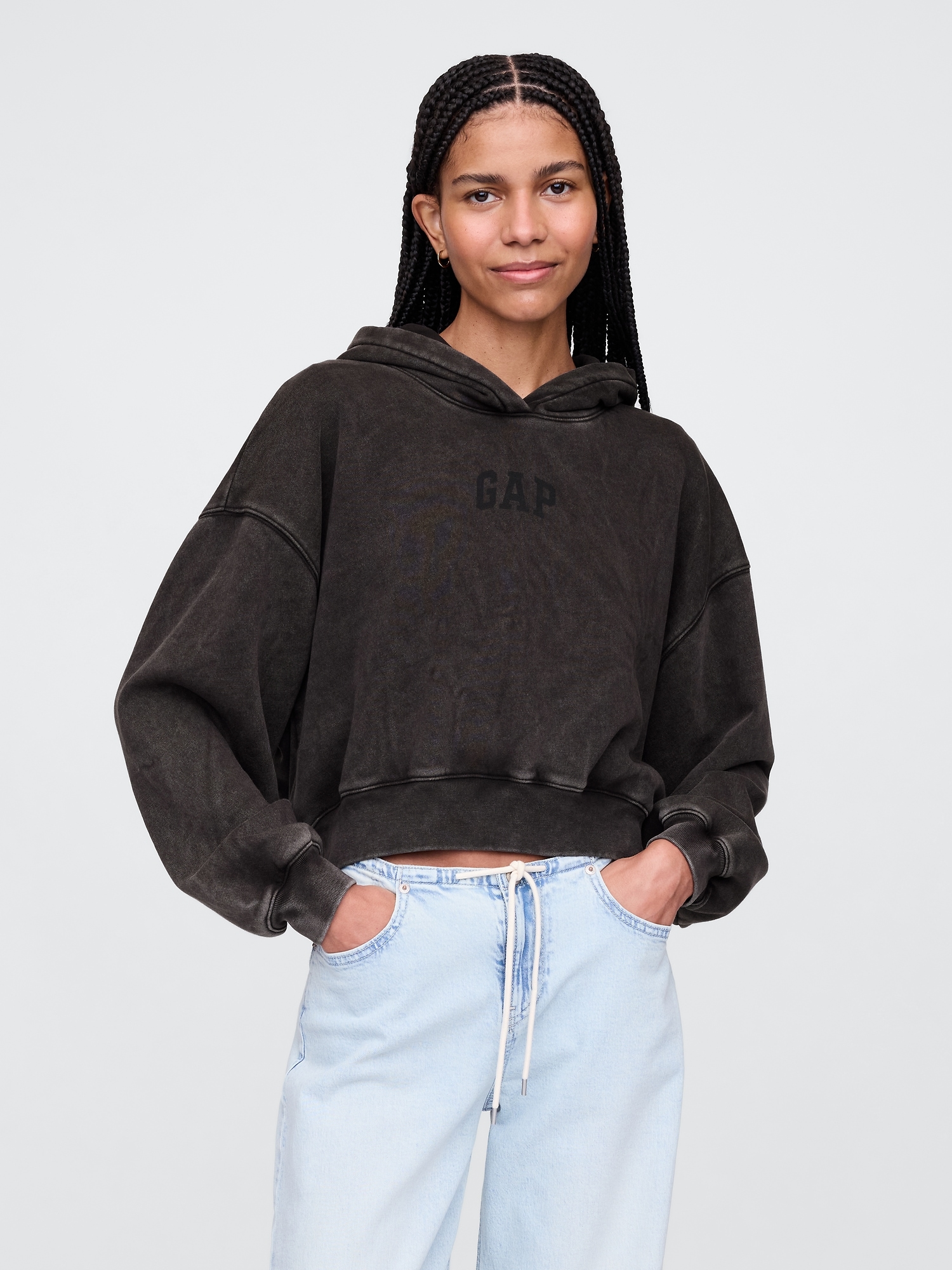 GAP Hoodie Logo Cropped - Women's