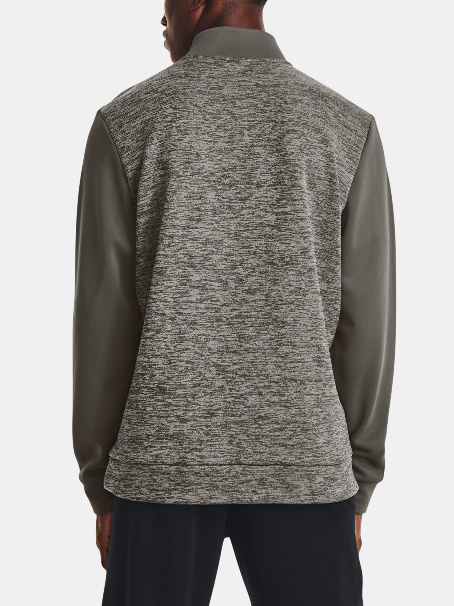 Under Armour Sweatshirt UA Armour Fleece Twist QZ-GRY - Mens