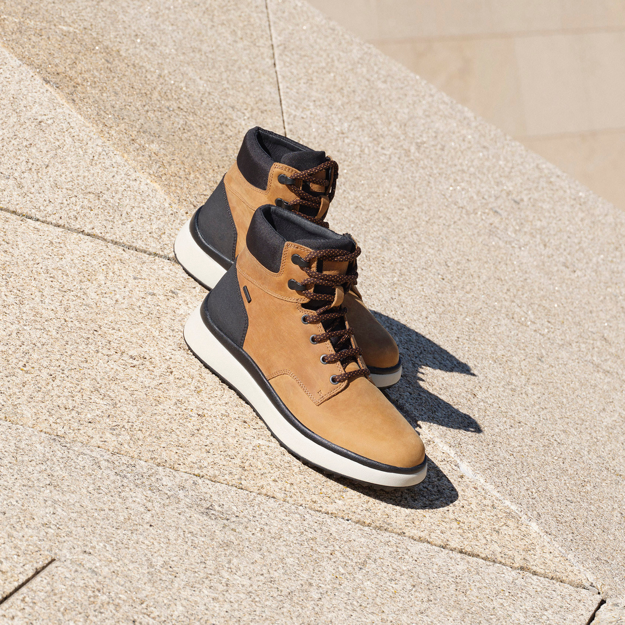 Ghete bărbătești Geox Granito maro deschis