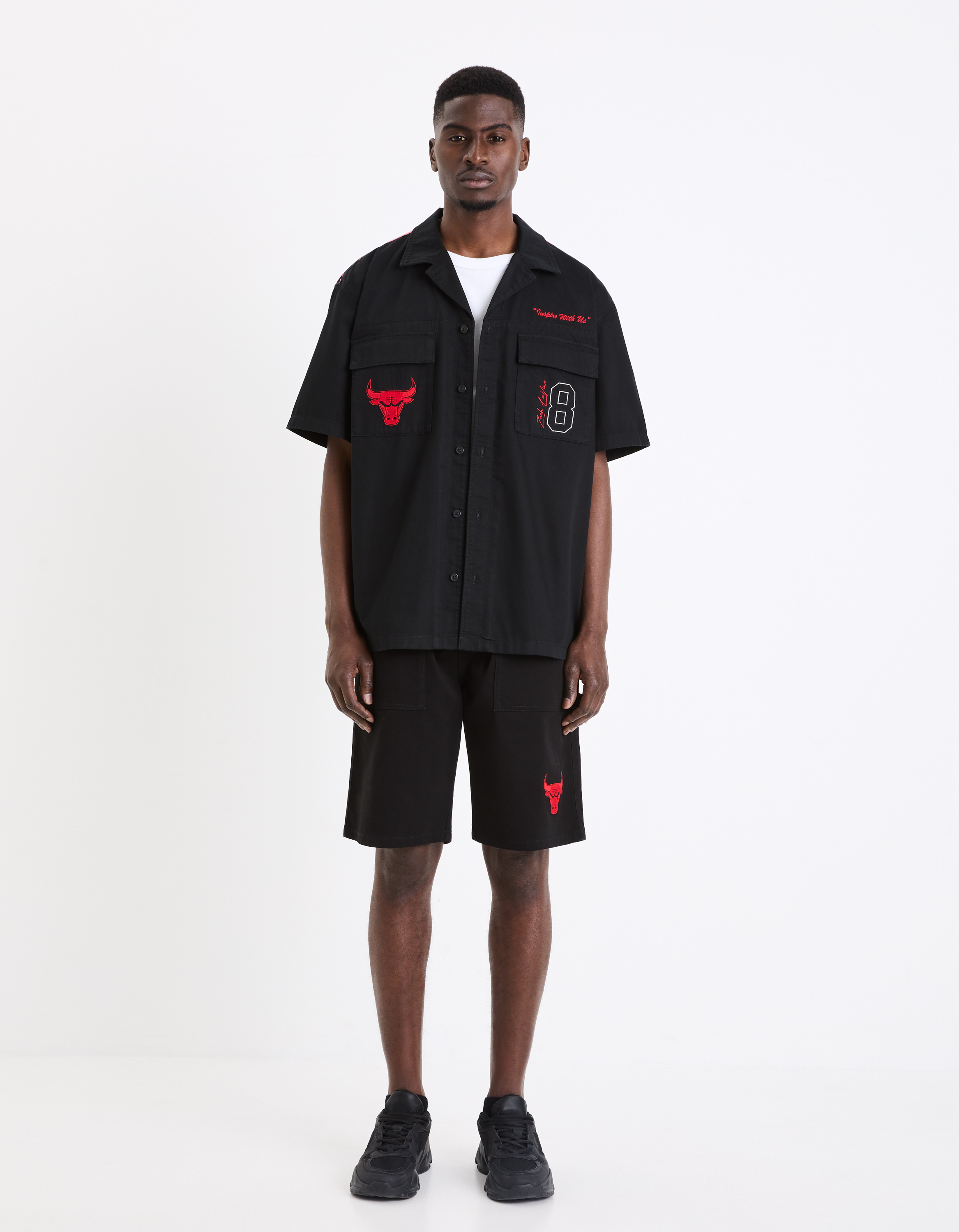 Pantaloni scurti pentru barbati Celio - negru