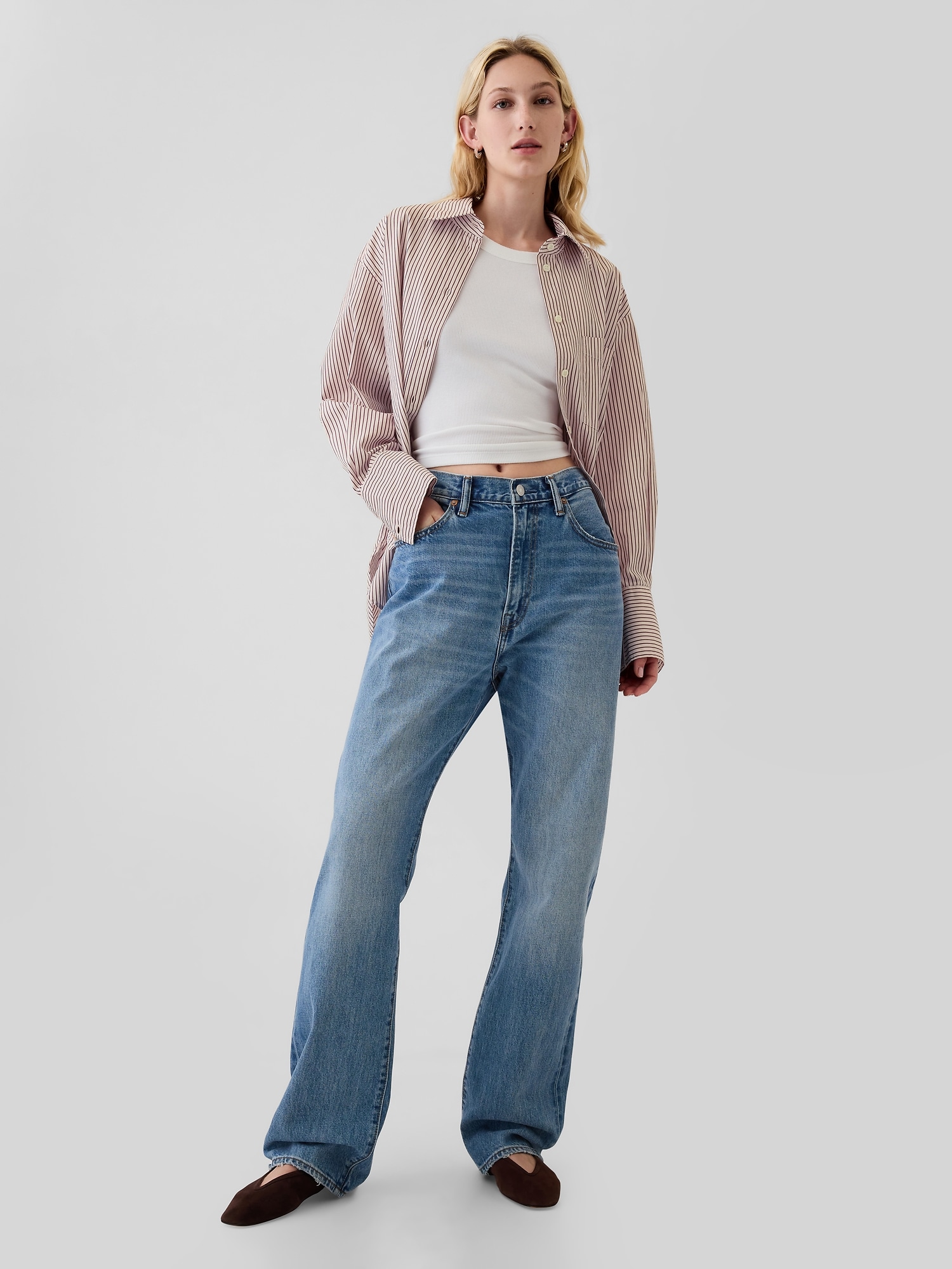 GAP Poplin Oversize Shirt Big Shirt - Women's