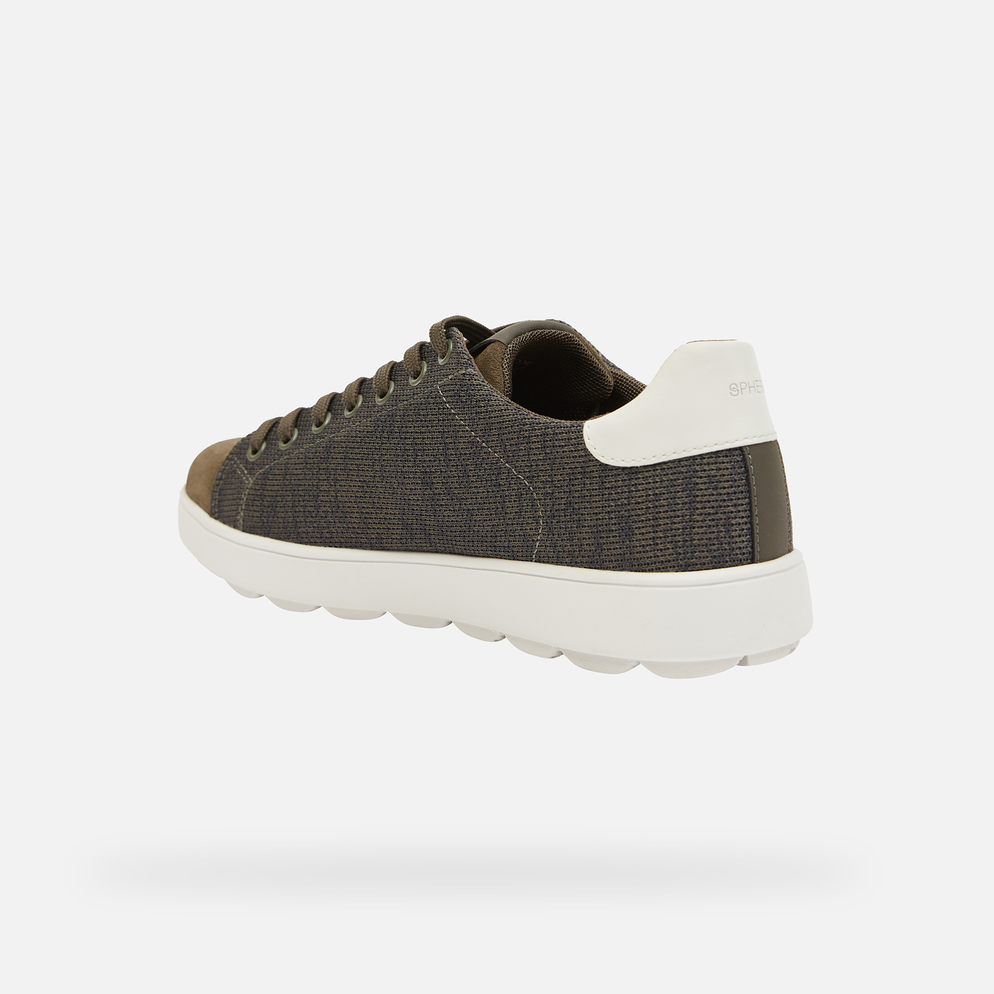 Khaki men's sneakers Geox Spherica Ecub-1 - Men's