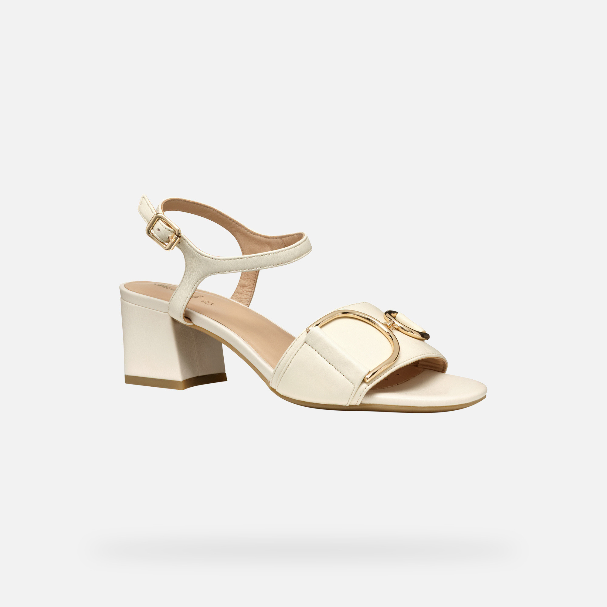Cream women&#039;s sandals Geox Neeraklia 50 - Women&#039;s