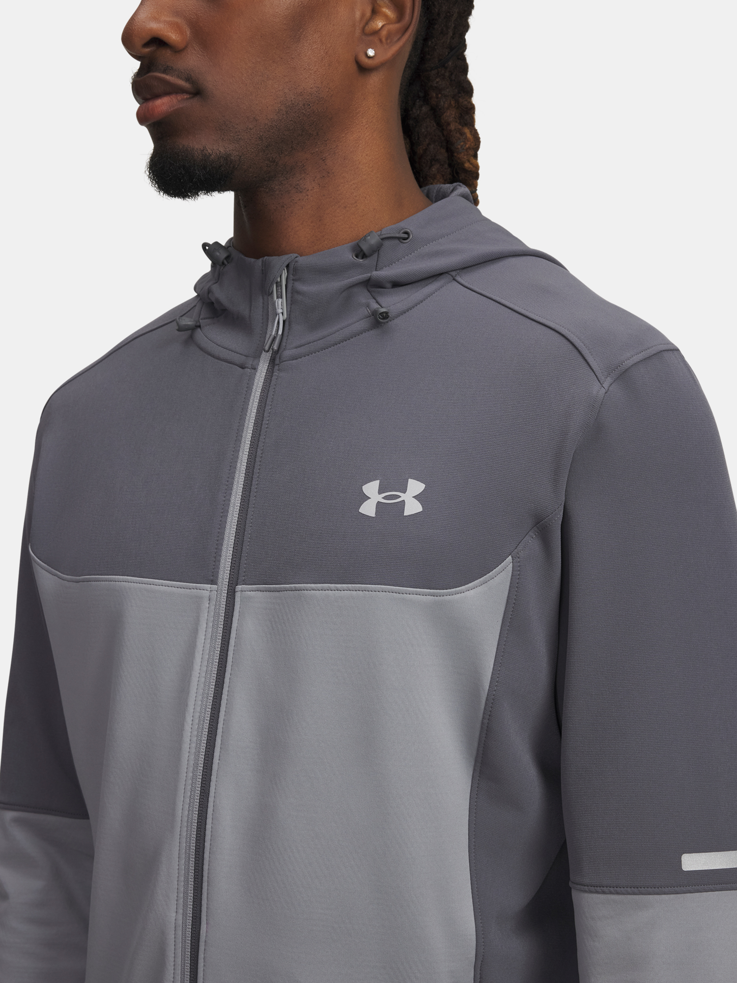 Men&#039;s Under Armour Utility Woven Winterized FZ-GRY Jacket - Mens