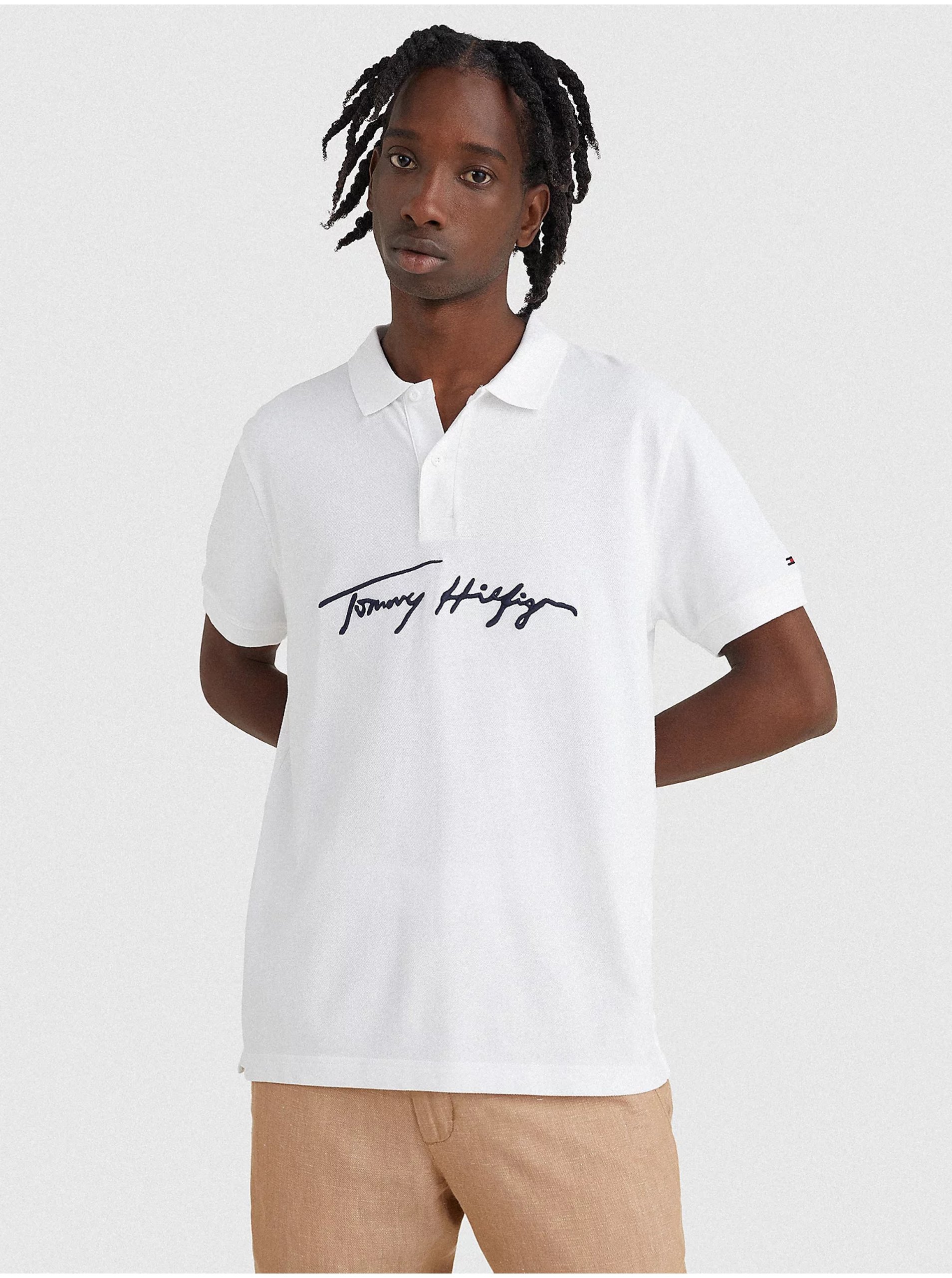 White Men's Polo Shirt Tommy Hilfiger - Men's