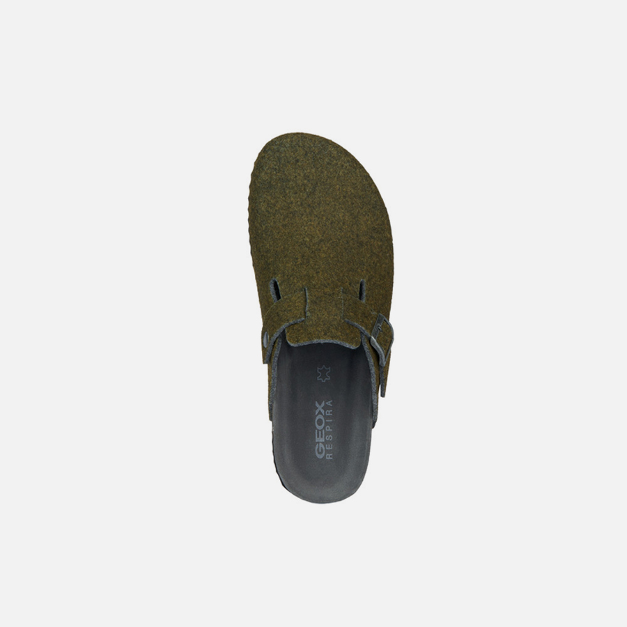Khaki men&#039;s slippers Geox Ghita - Men&#039;s