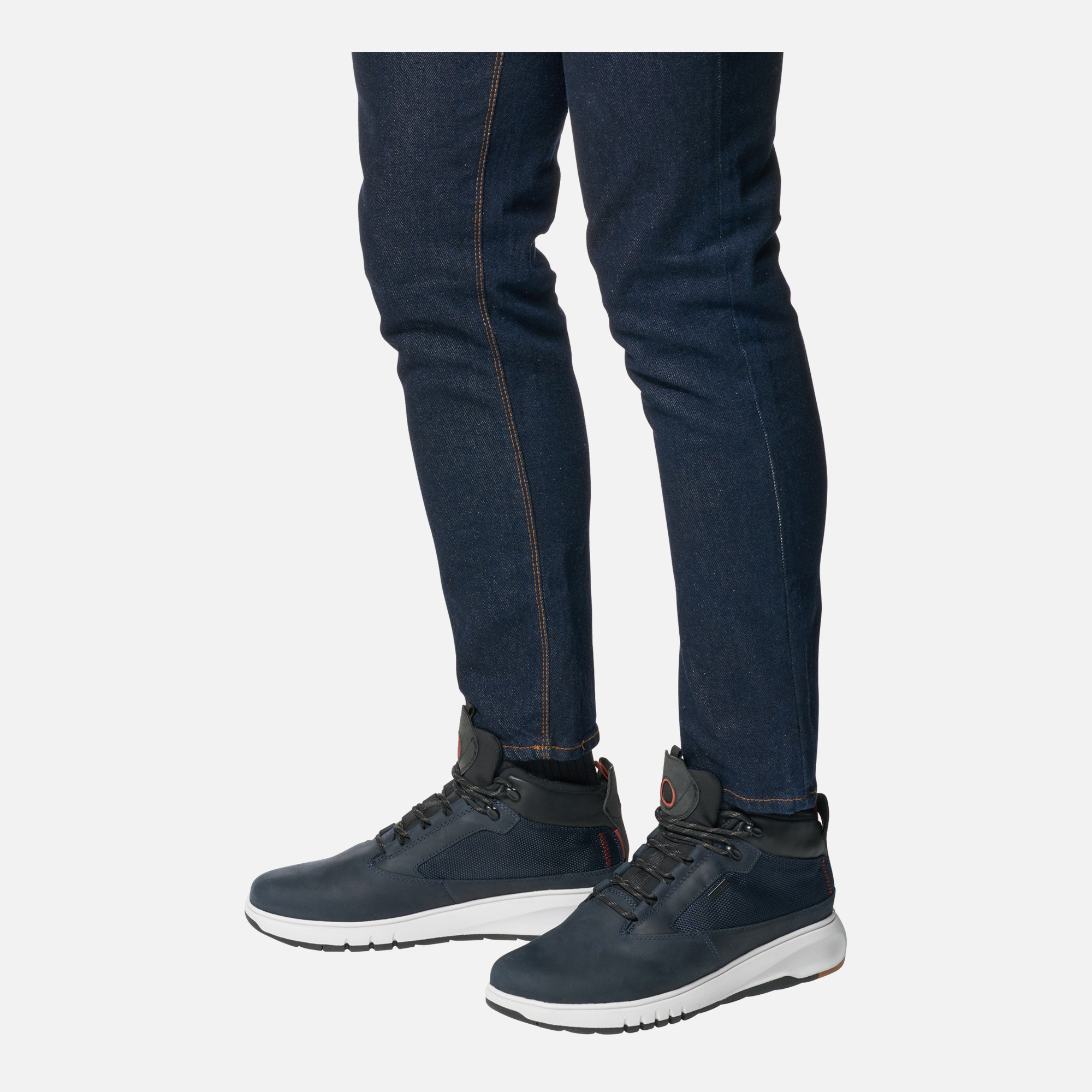 Dark blue men&#039;s ankle shoes Geox Aerantis 4X4 B Abx - Men&#039;s