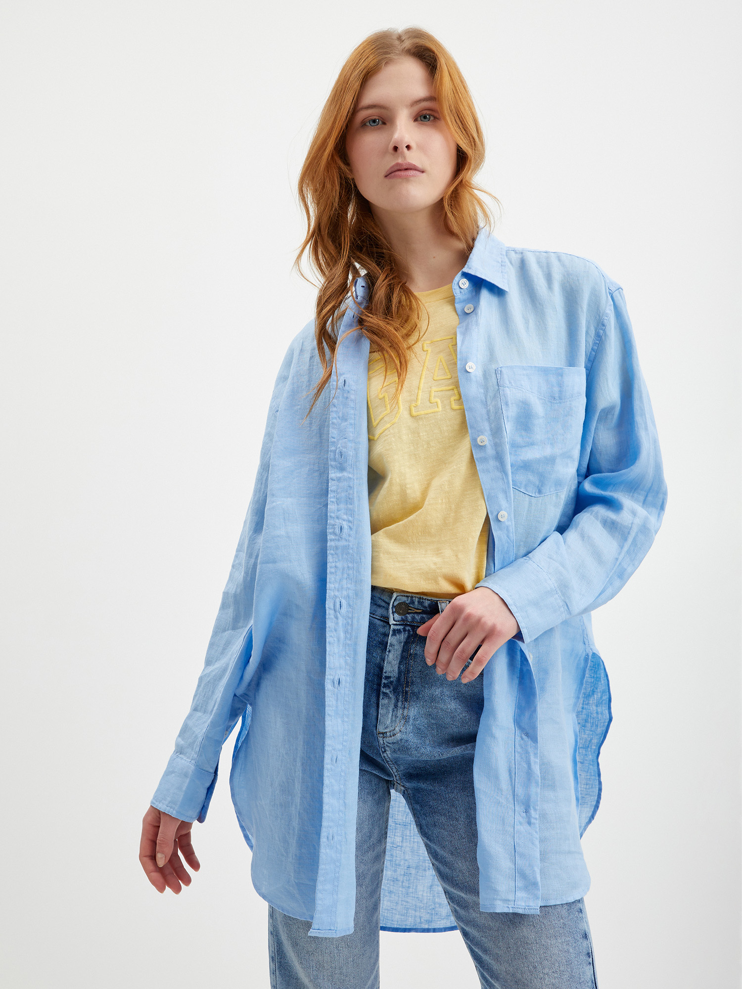 GAP Linen Long Shirt - Women