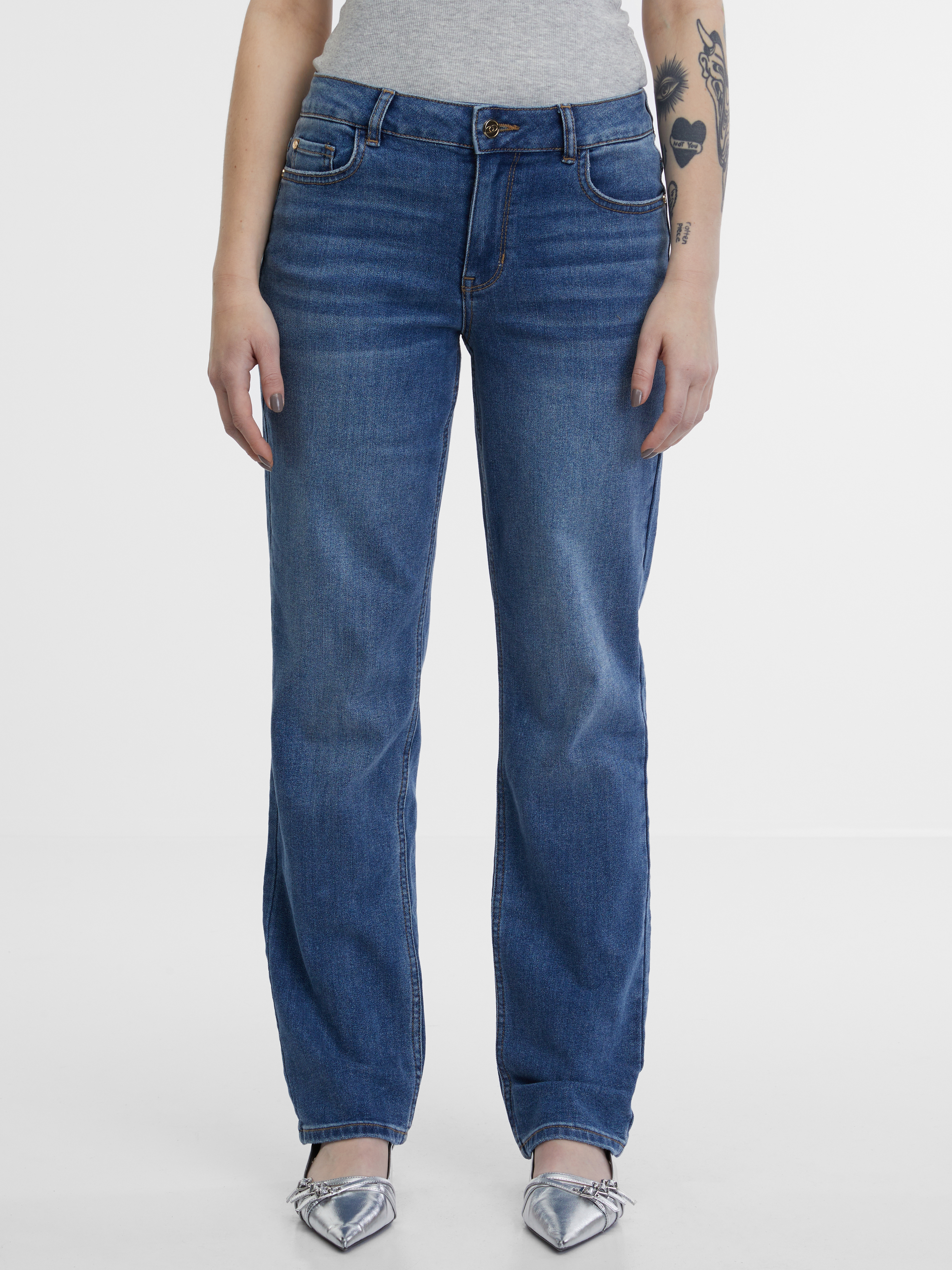 Orsay Dark Blue Women's Straight Jeans - Women's