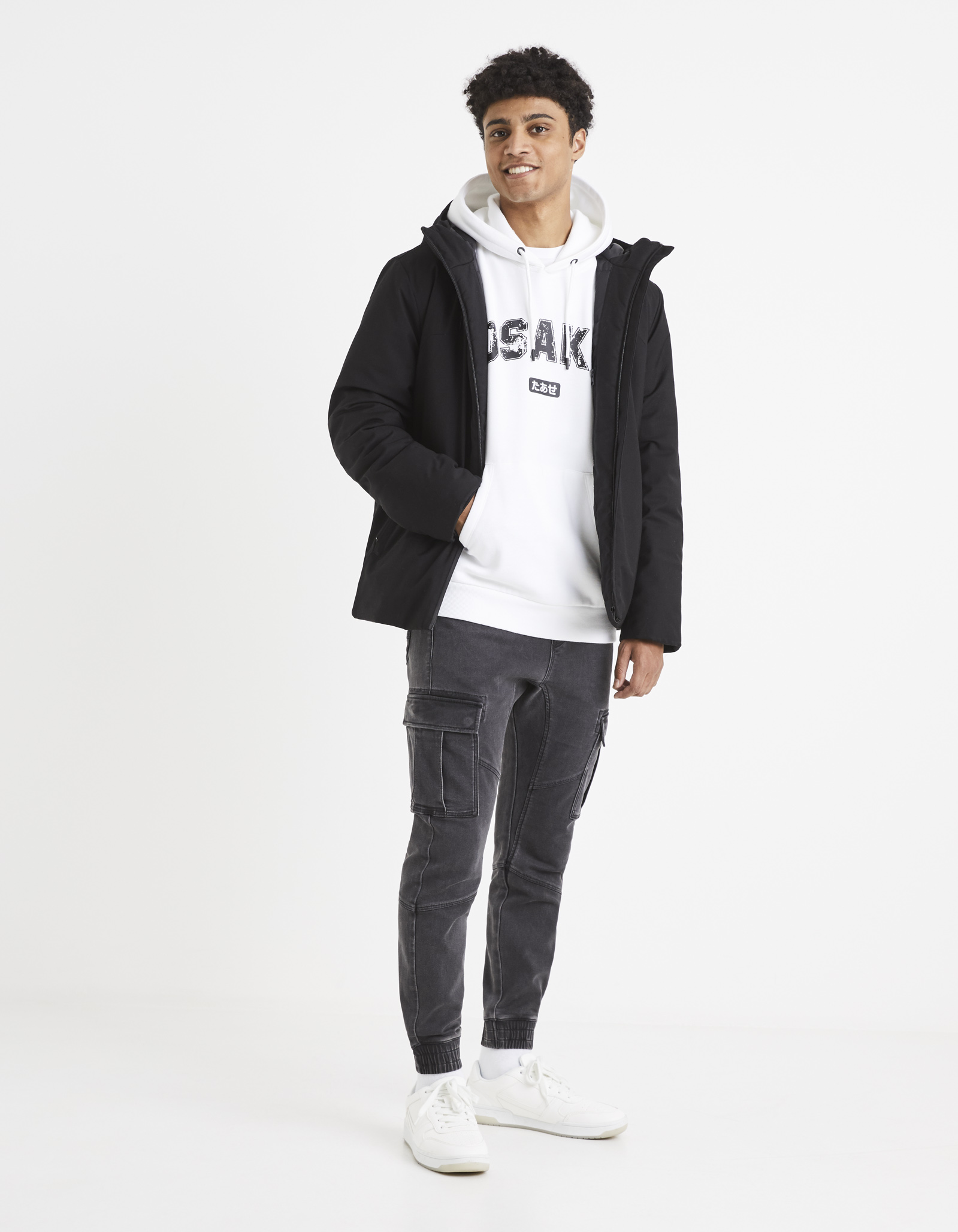 Pantaloni casual pentru barbati Celio - gri