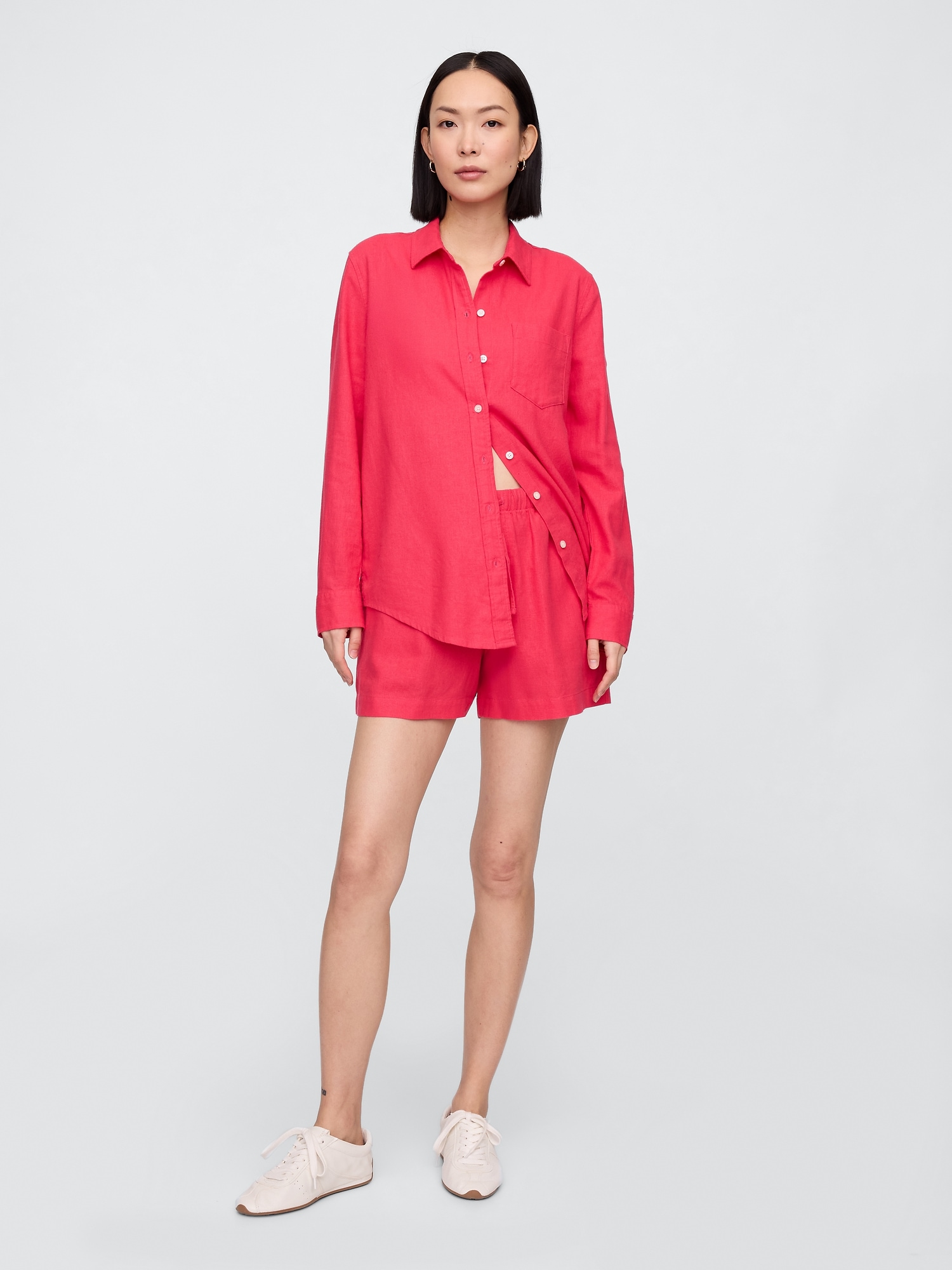 GAP Linen Shirt Easy Shirt - Women's