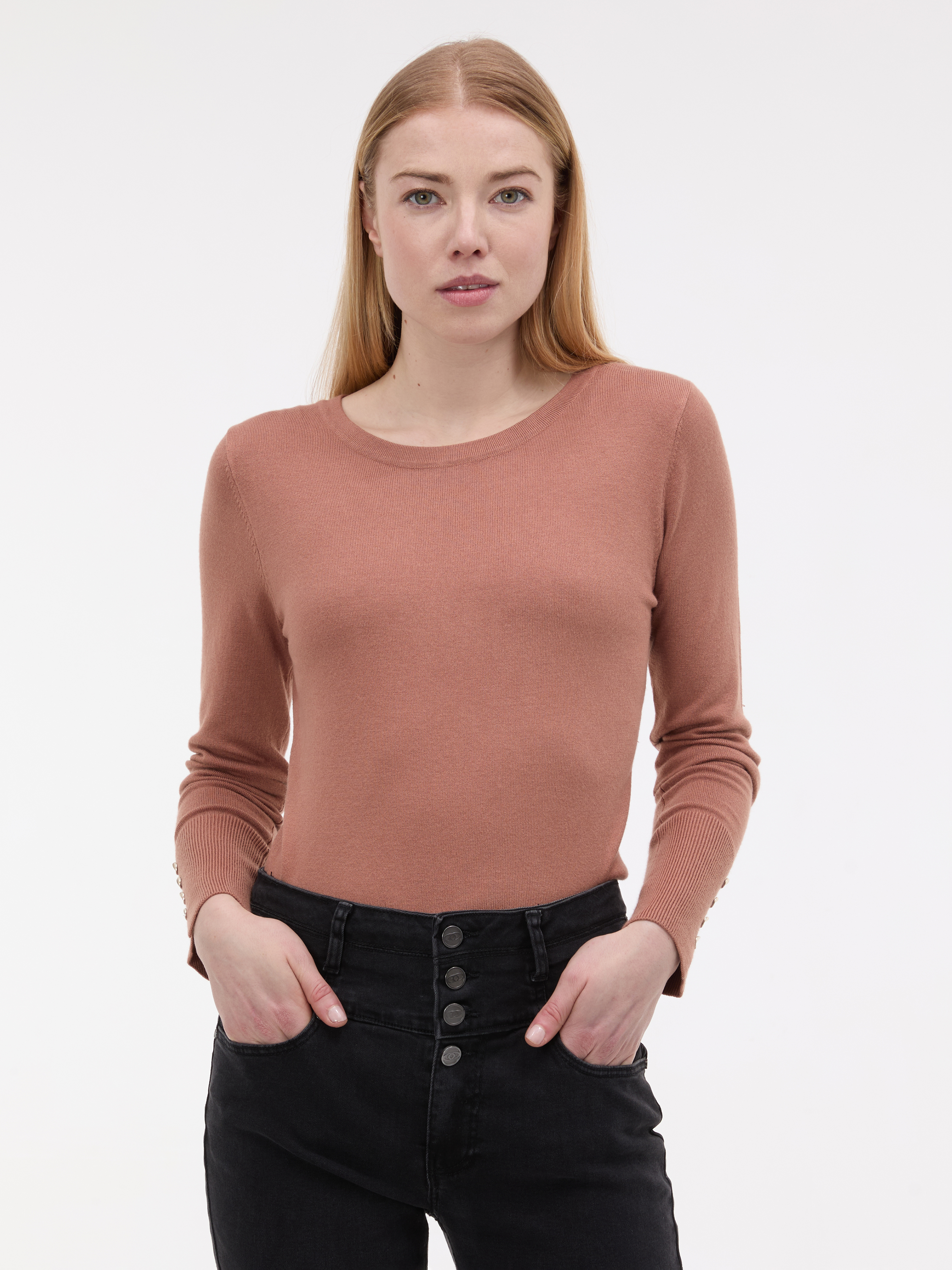 Světle hnědý dámský svetr ORSAY