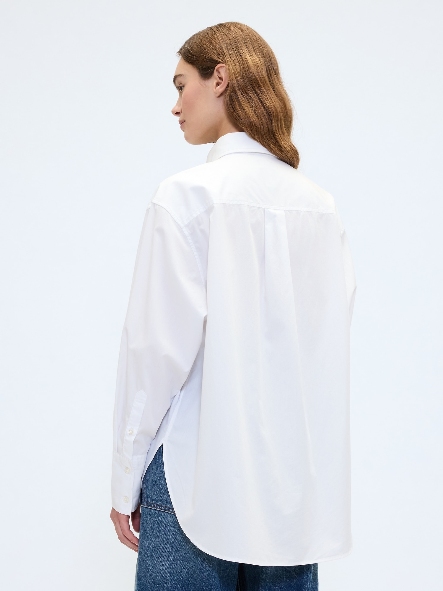 Cămașă GAP Oversize din poplin