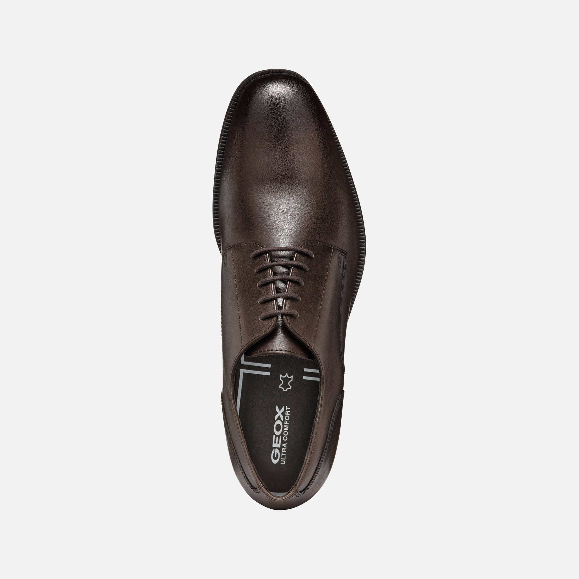 Brown men&#039;s formal shoes Geox Walk Pleasure F - Men&#039;s