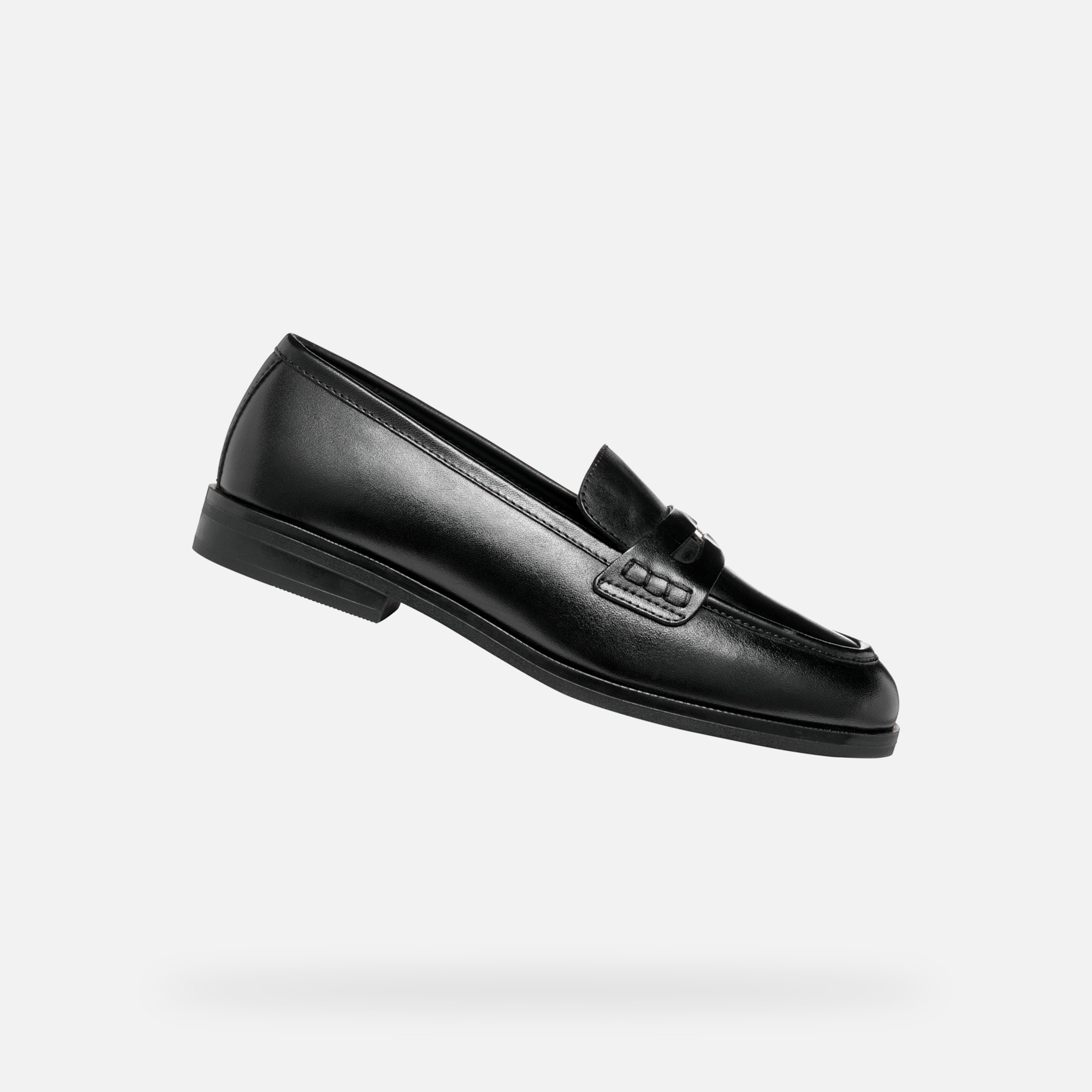 Black womens moccasins Geox Cloridie - Womens