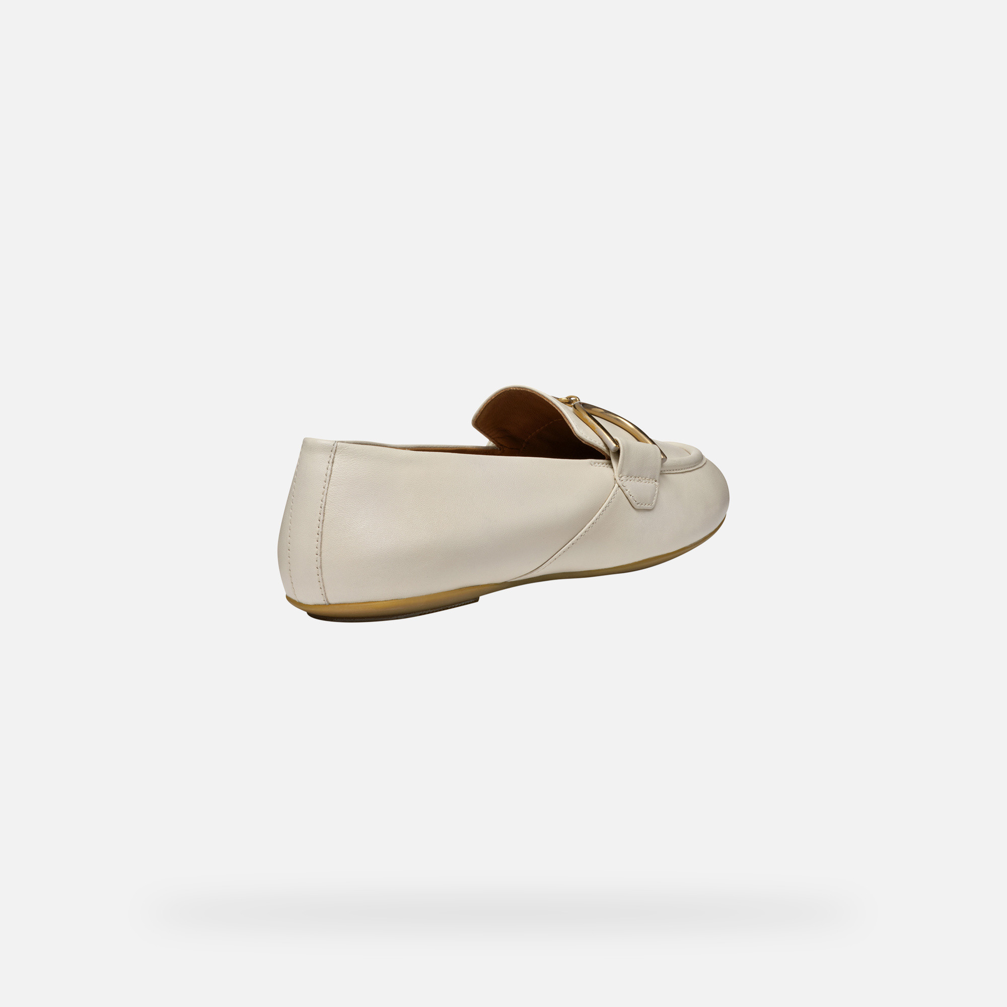 Cream women&#039;s moccasins Geox Palmaria - Women&#039;s
