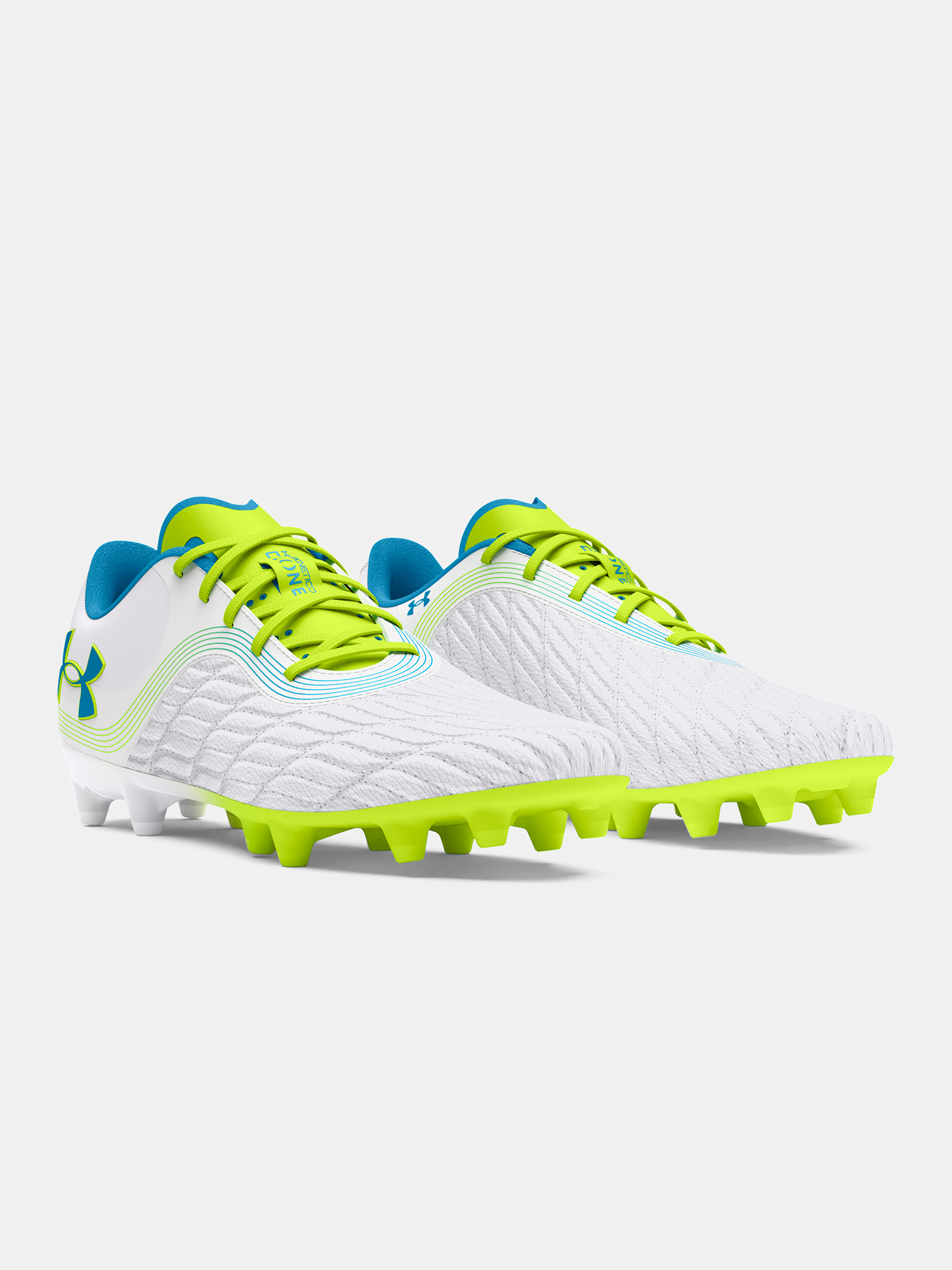 Incaltaminte pentru barbati Under Armour - alb, verde neon, petrol