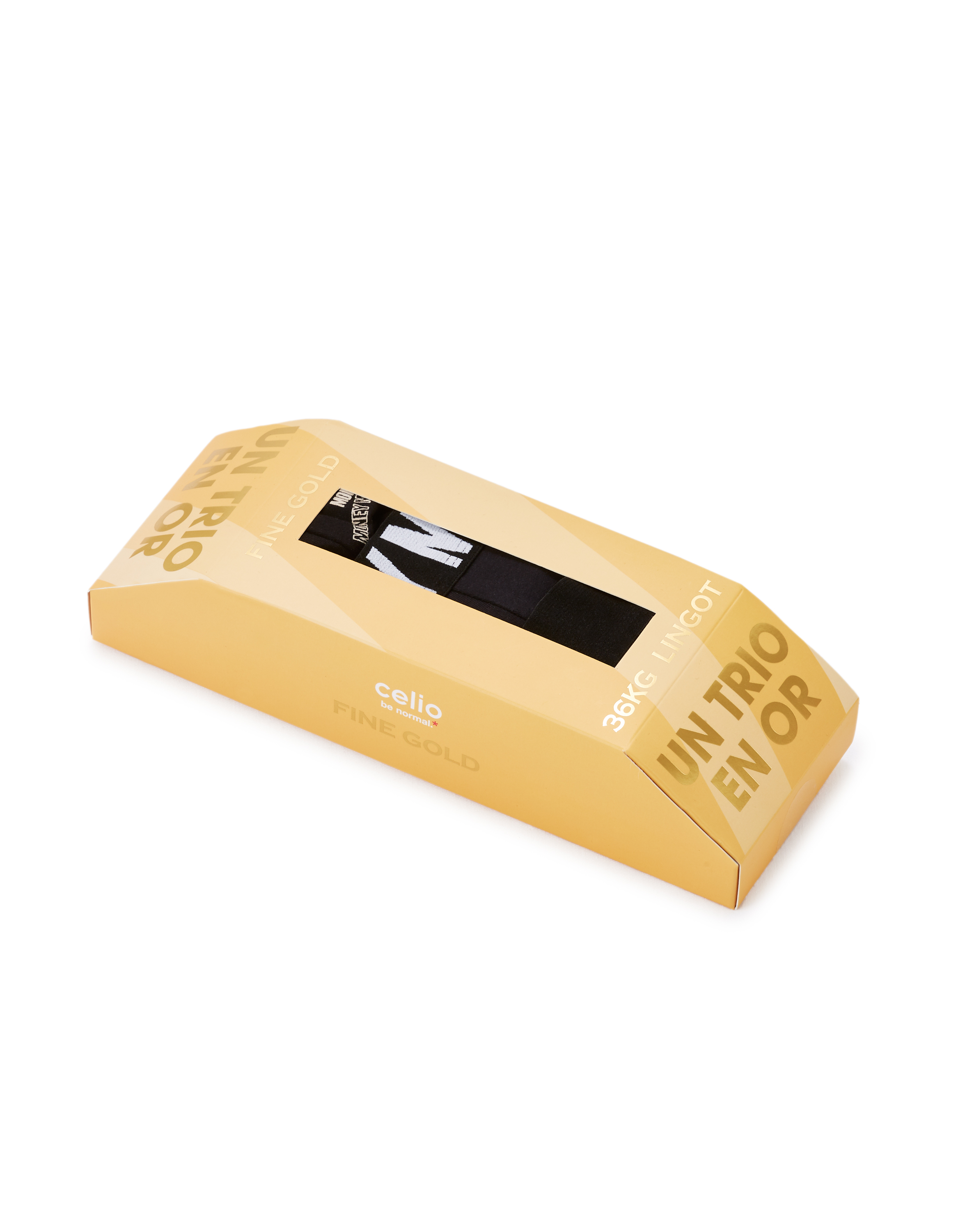 Celio Gift set of gold brick boxers, 3pcs - Men&#039;s