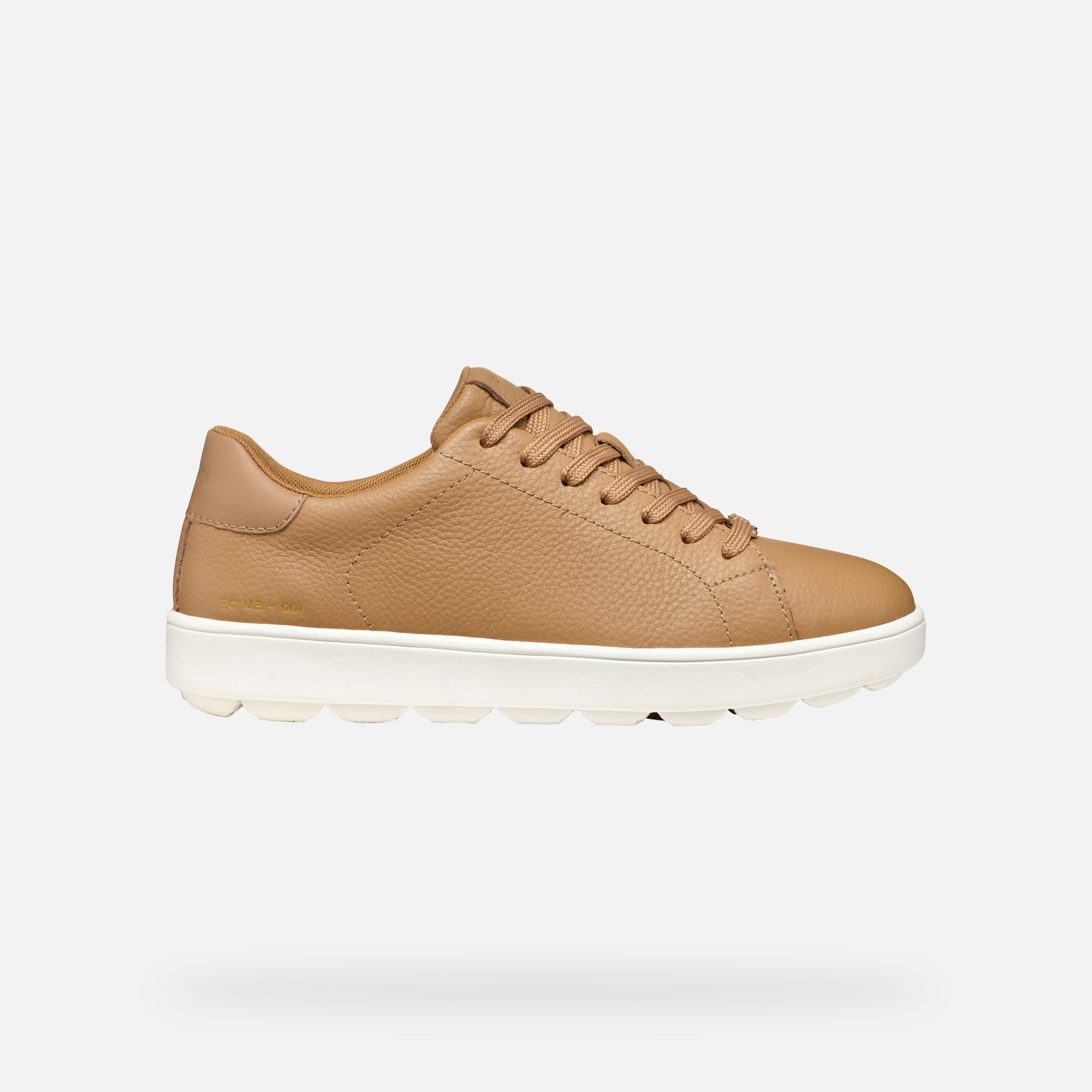 Beige women's sneakers Geox Spherica ECUB-1 - Women's