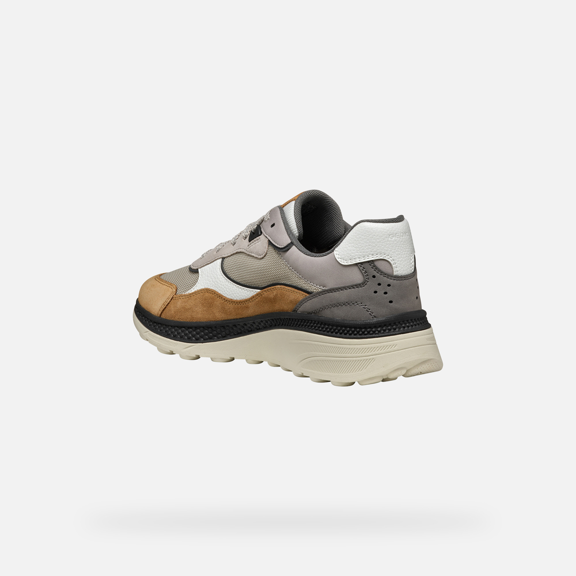 Light brown men's sneakers Geox Spherica Actif X1 - Men