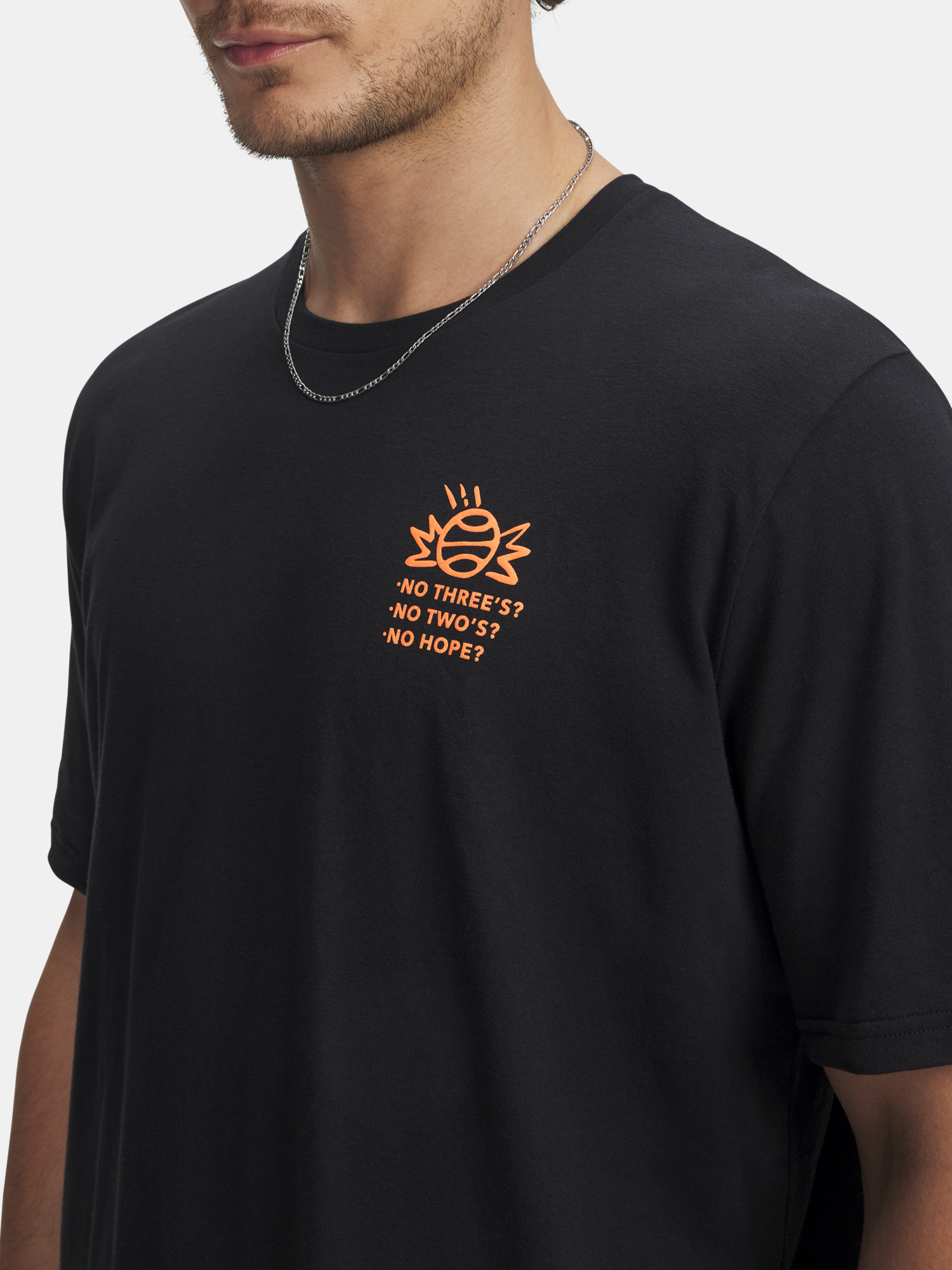 Men's T-shirt Under Armour UA M 60/40S Can't Hoop SS-BLK - Men