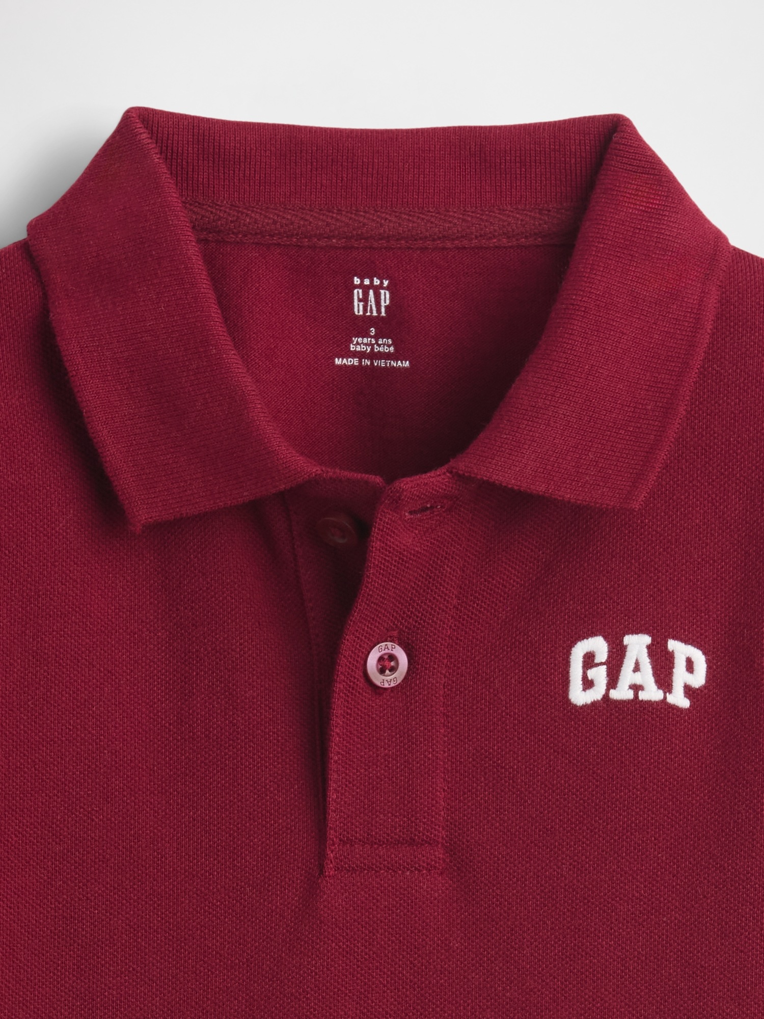 Tricou polo GAP pentru copii din material piqué