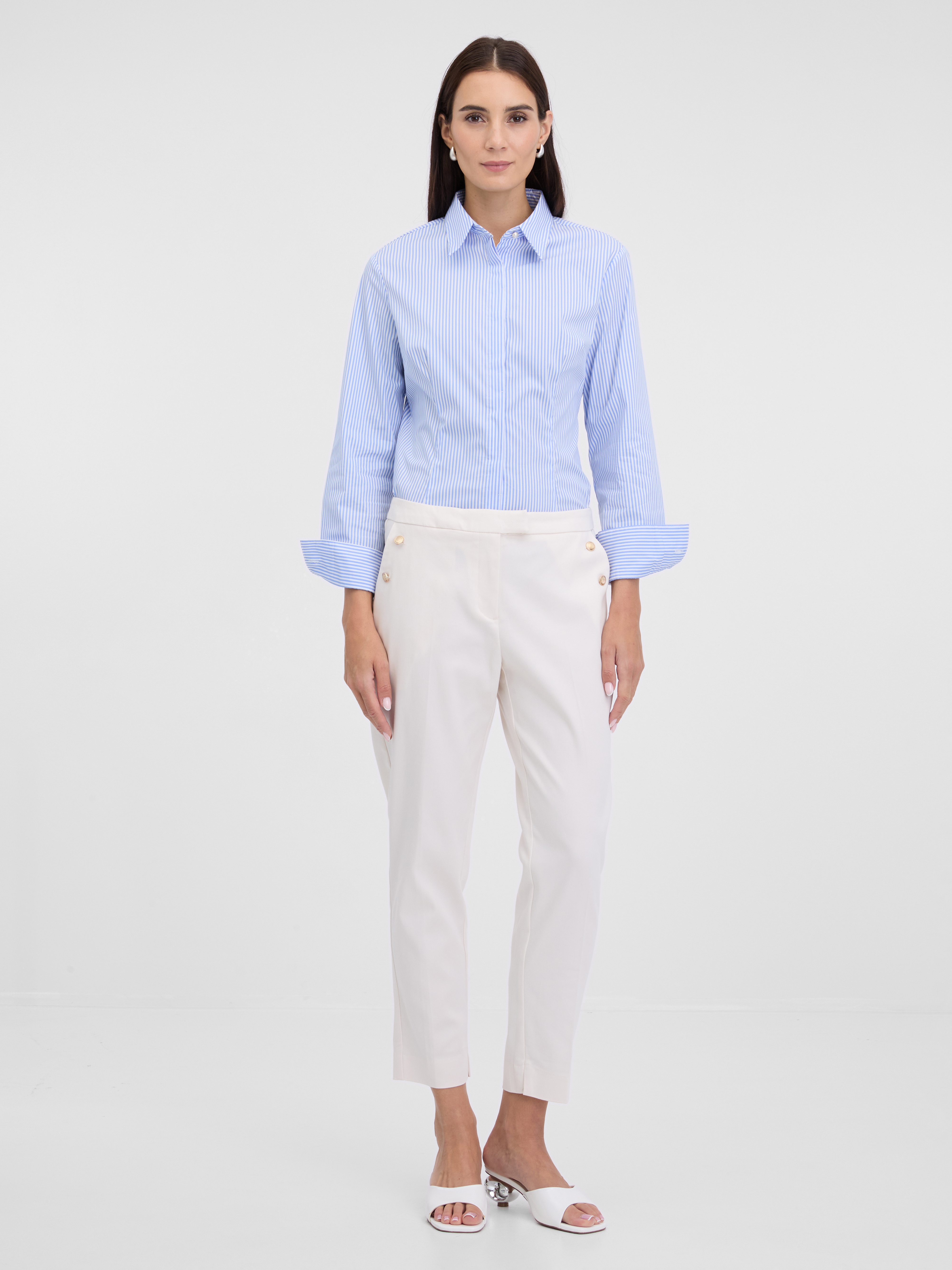 Krémové dámske nohavice ORSAY