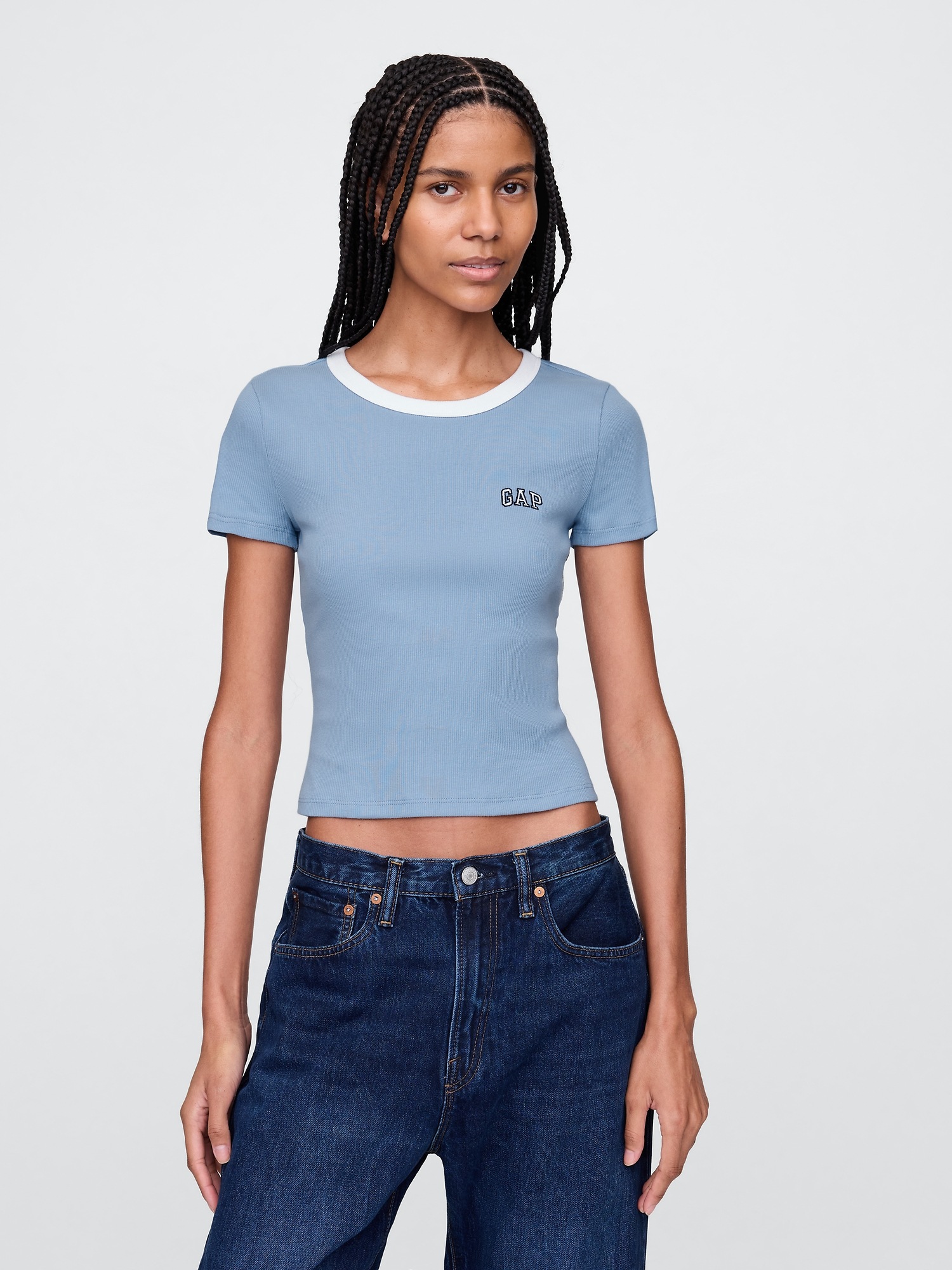 GAP Ribbed crop t-shirt - Women&#039;s
