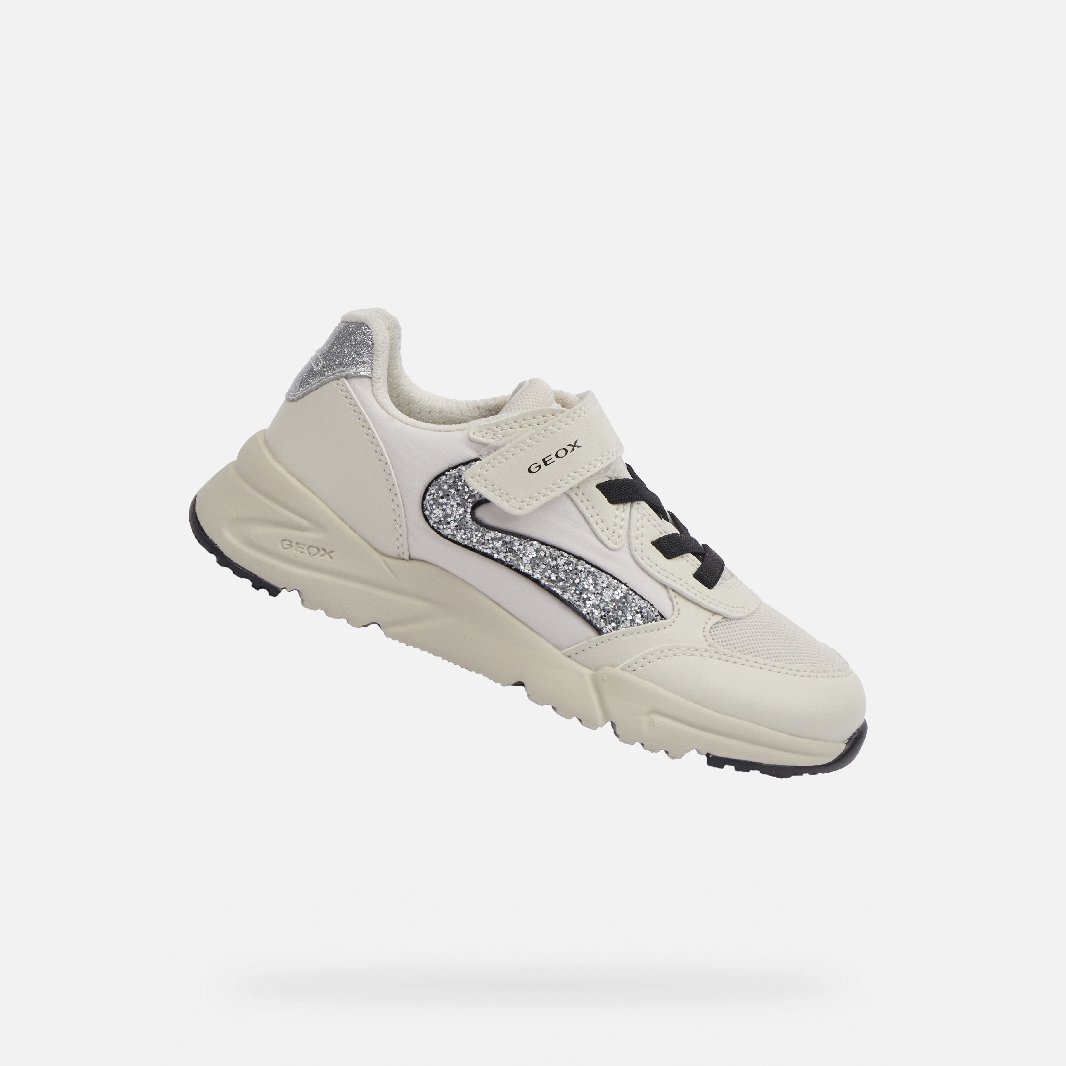 White Girls Sneakers Geox Loftus - Girls