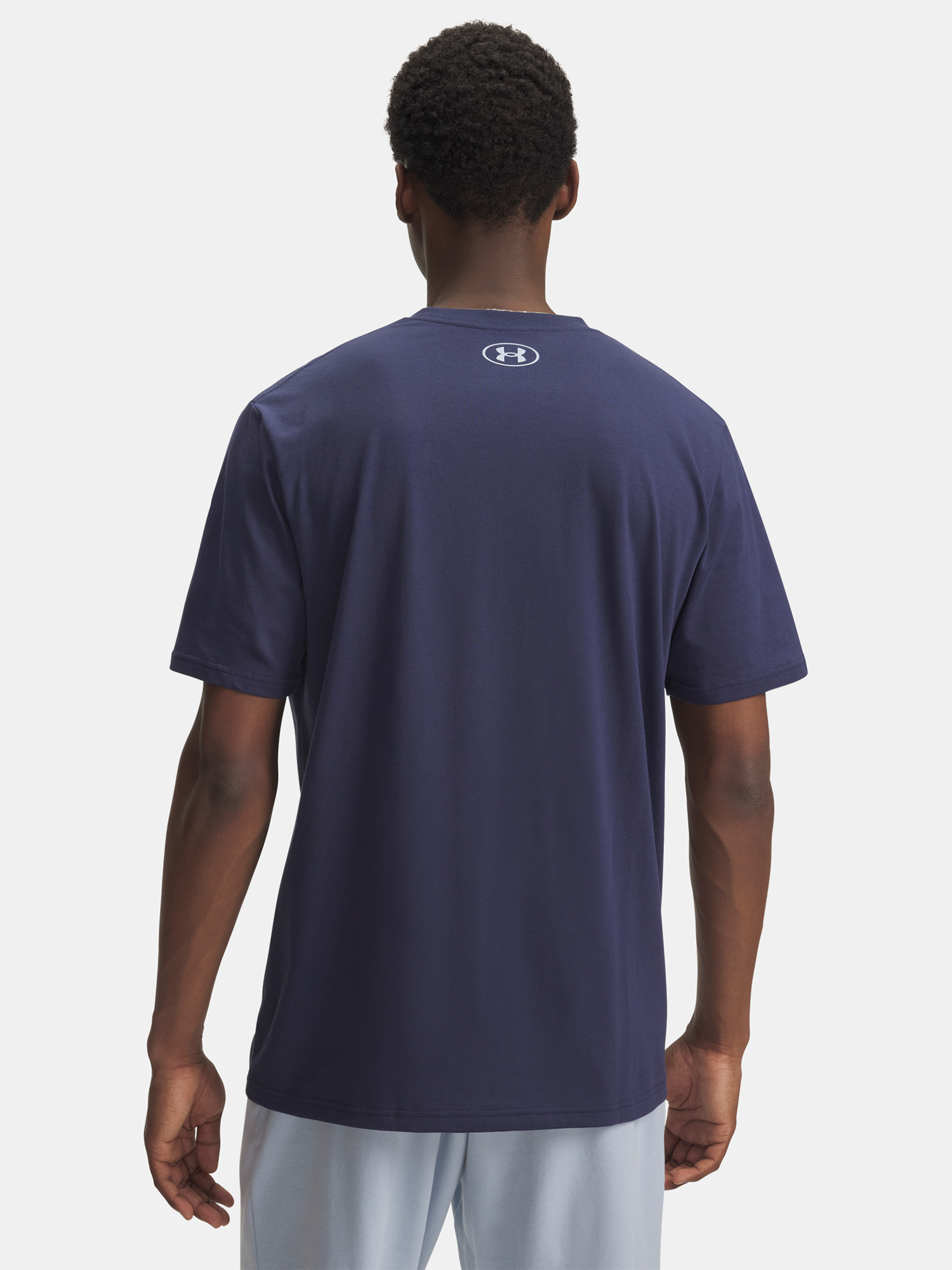 Men's Under Armour UA ABC CAMO BOXED LOGO SS-BLU T-Shirt - Mens