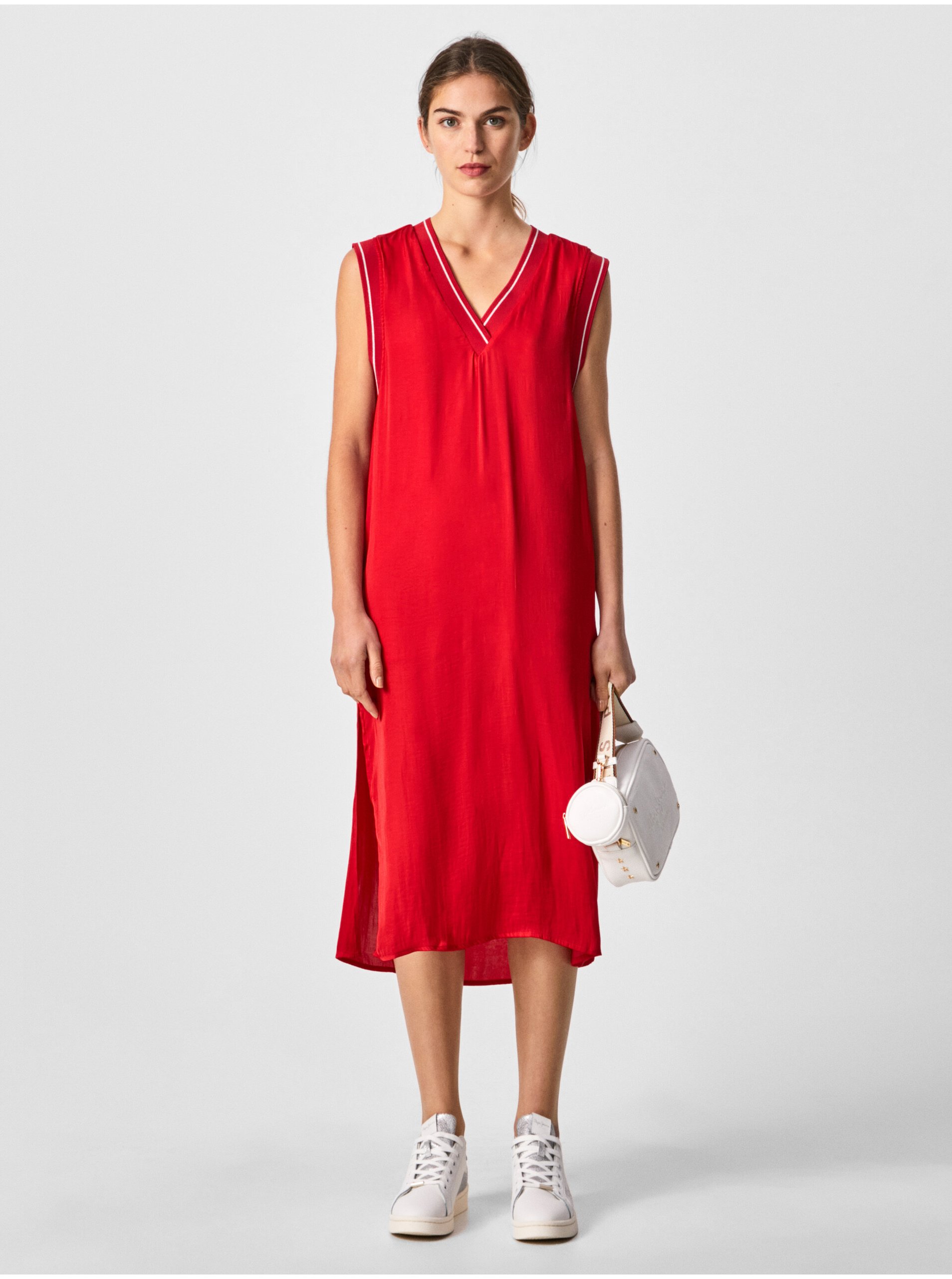 Rochii de vara si de plaja pentru femei Pepe Jeans - rosu