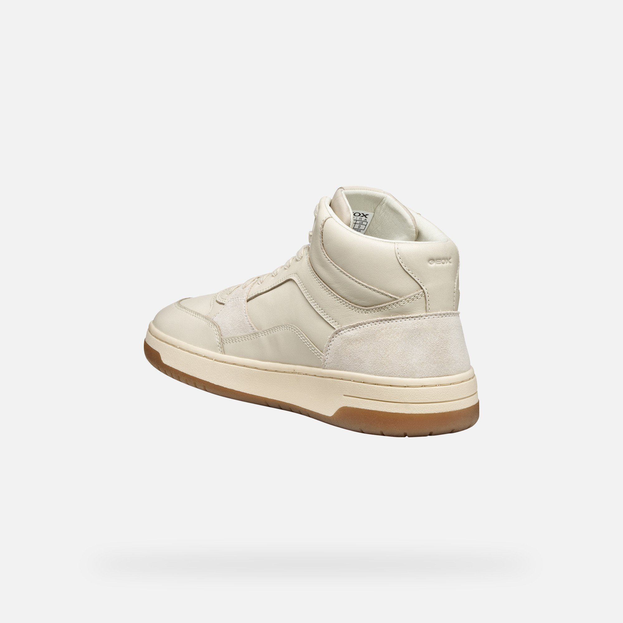 Cream men's sneakers Geox Sedral Court - Men's