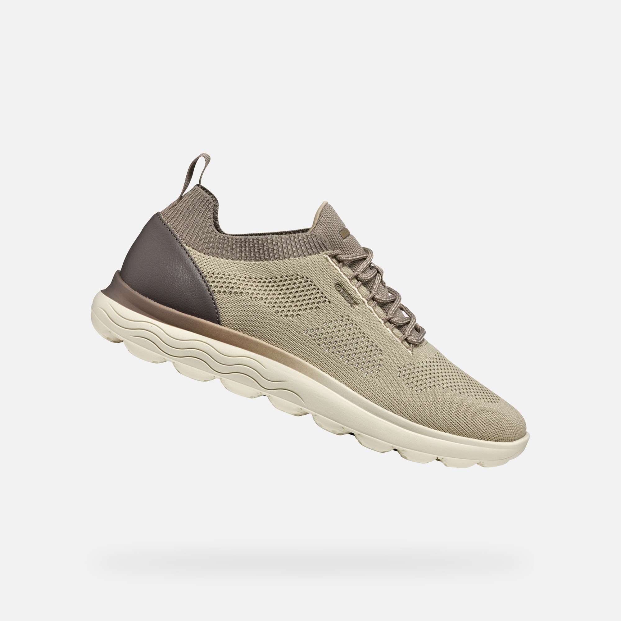 Light brown mens sneakers Geox Spherica - Mens