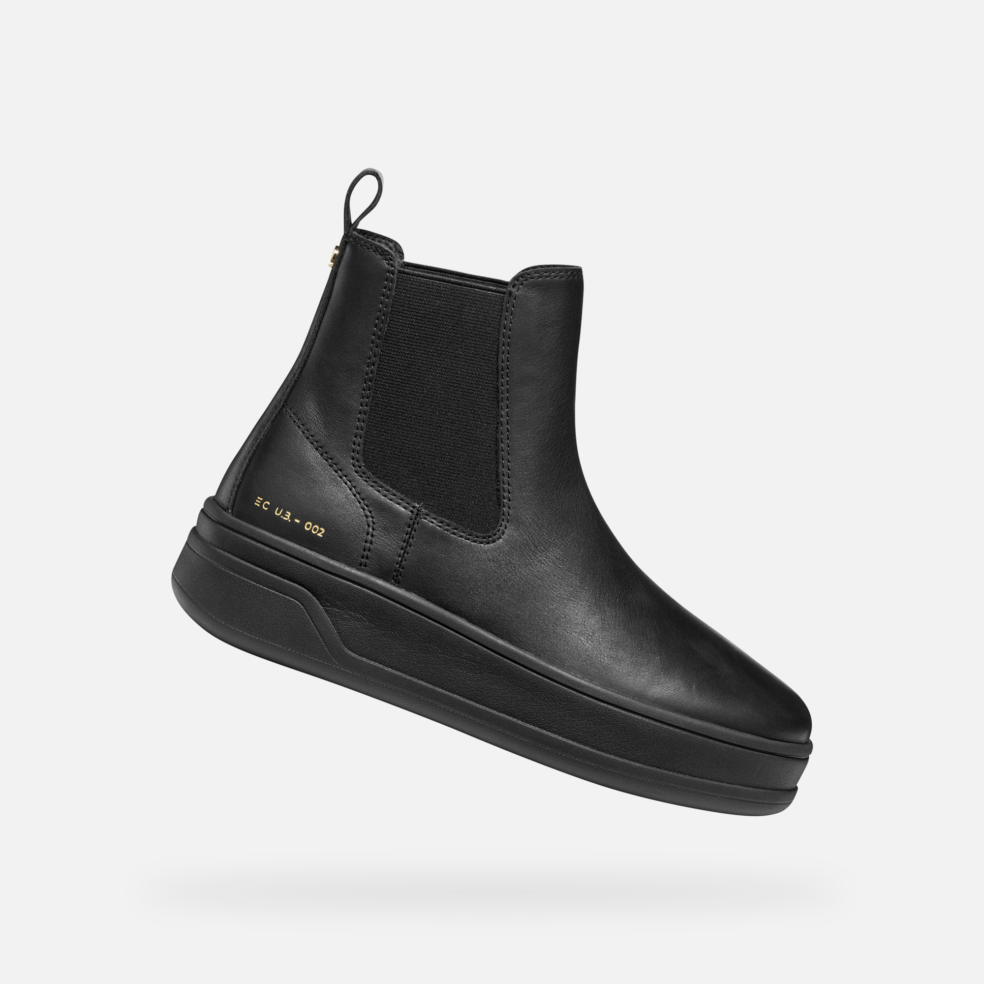 Black Geox Spherica Ecub-2 Womens Ankle Boots - Ladies